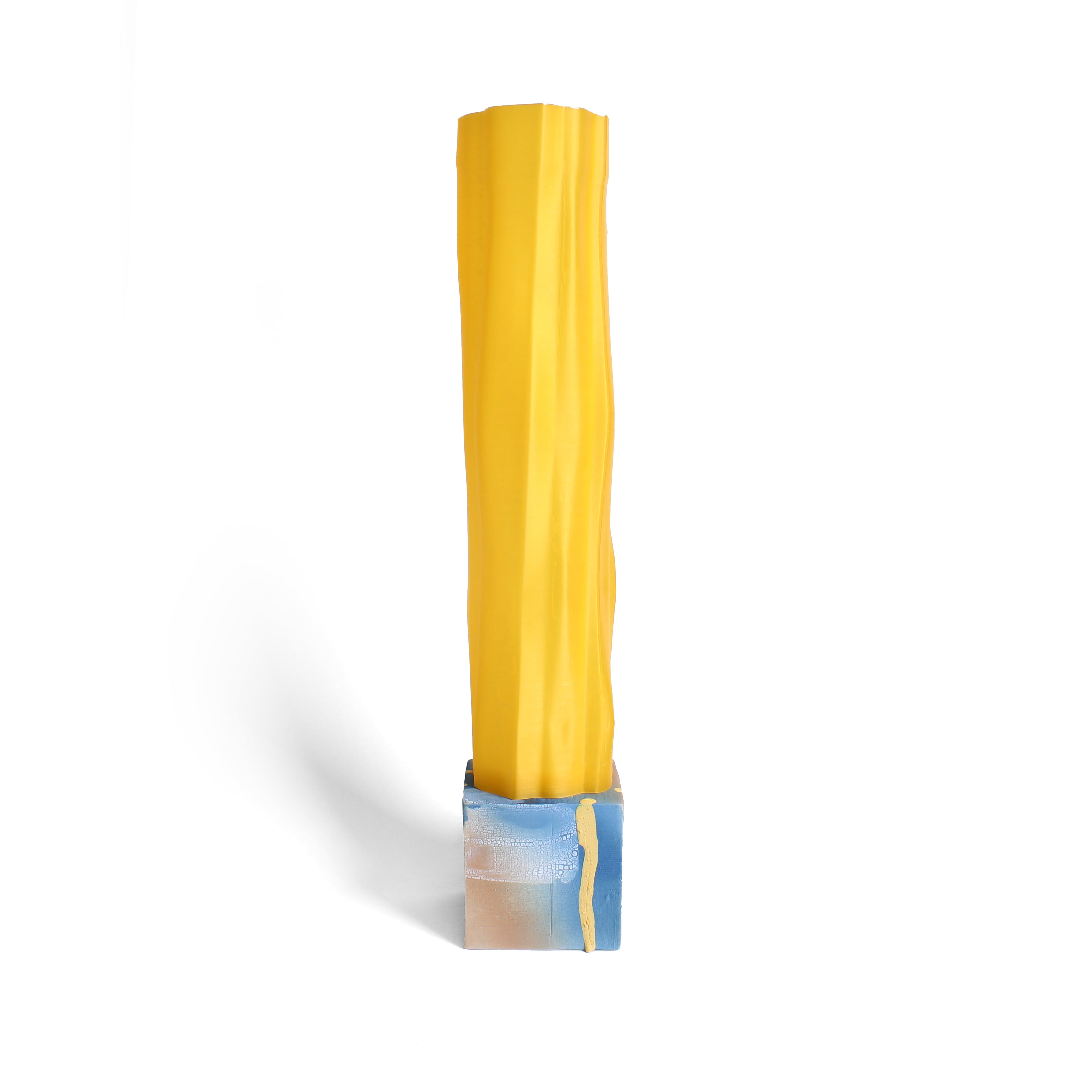 Tall Lamp Ceramics Minqi Gu Yellow