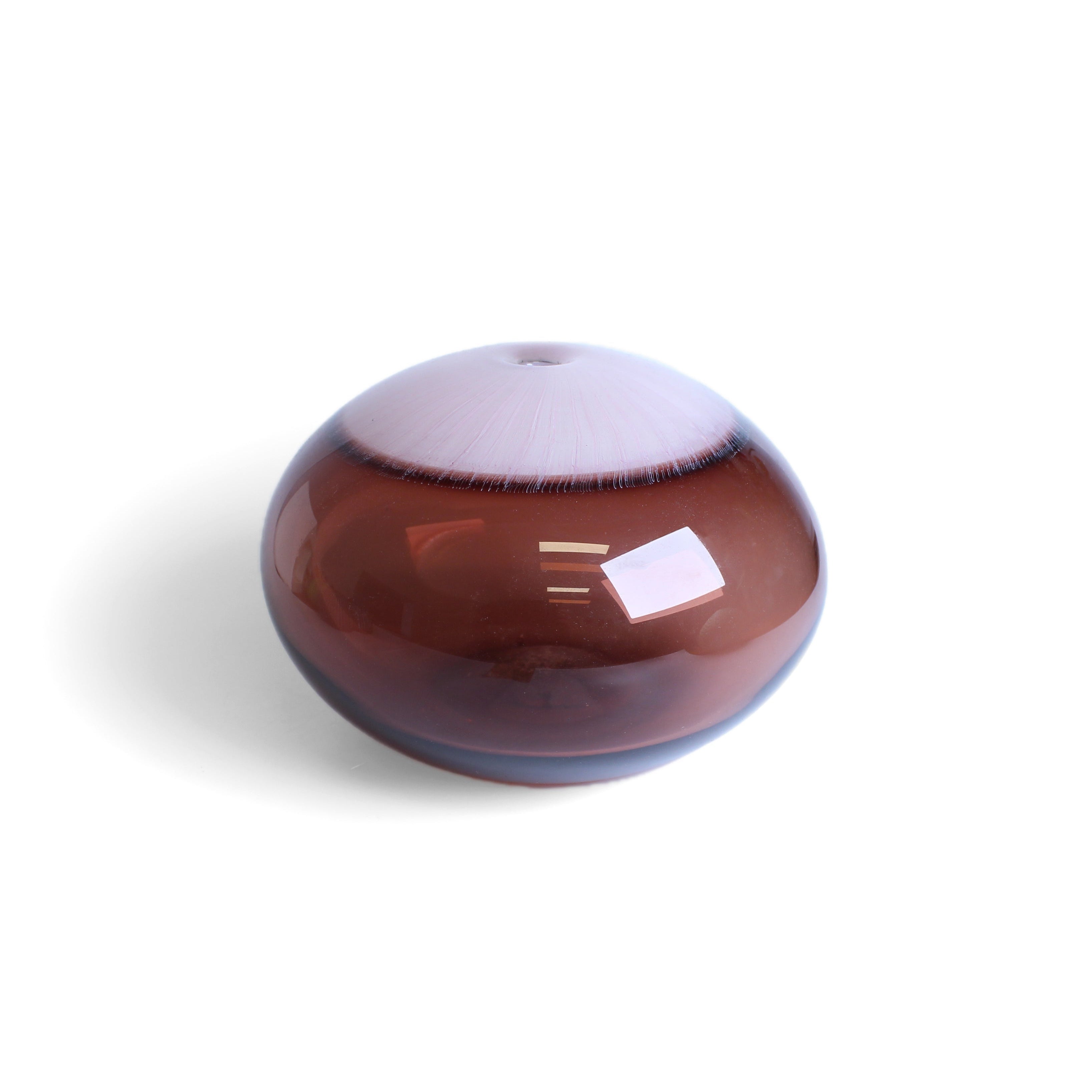 Encalmo round vessel Glass Jo Bone