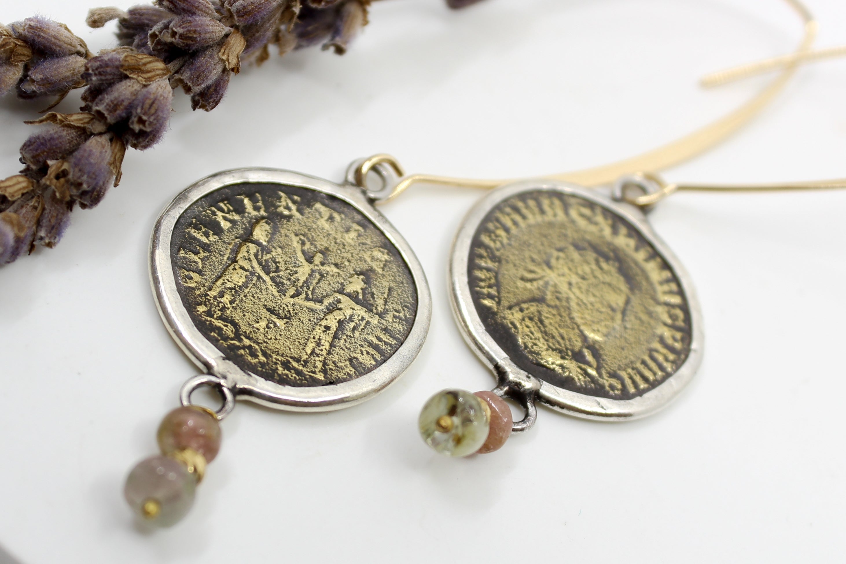 Ephesus Coin Earrings Jewellery ARTIZ JEWELRY OCEANIA