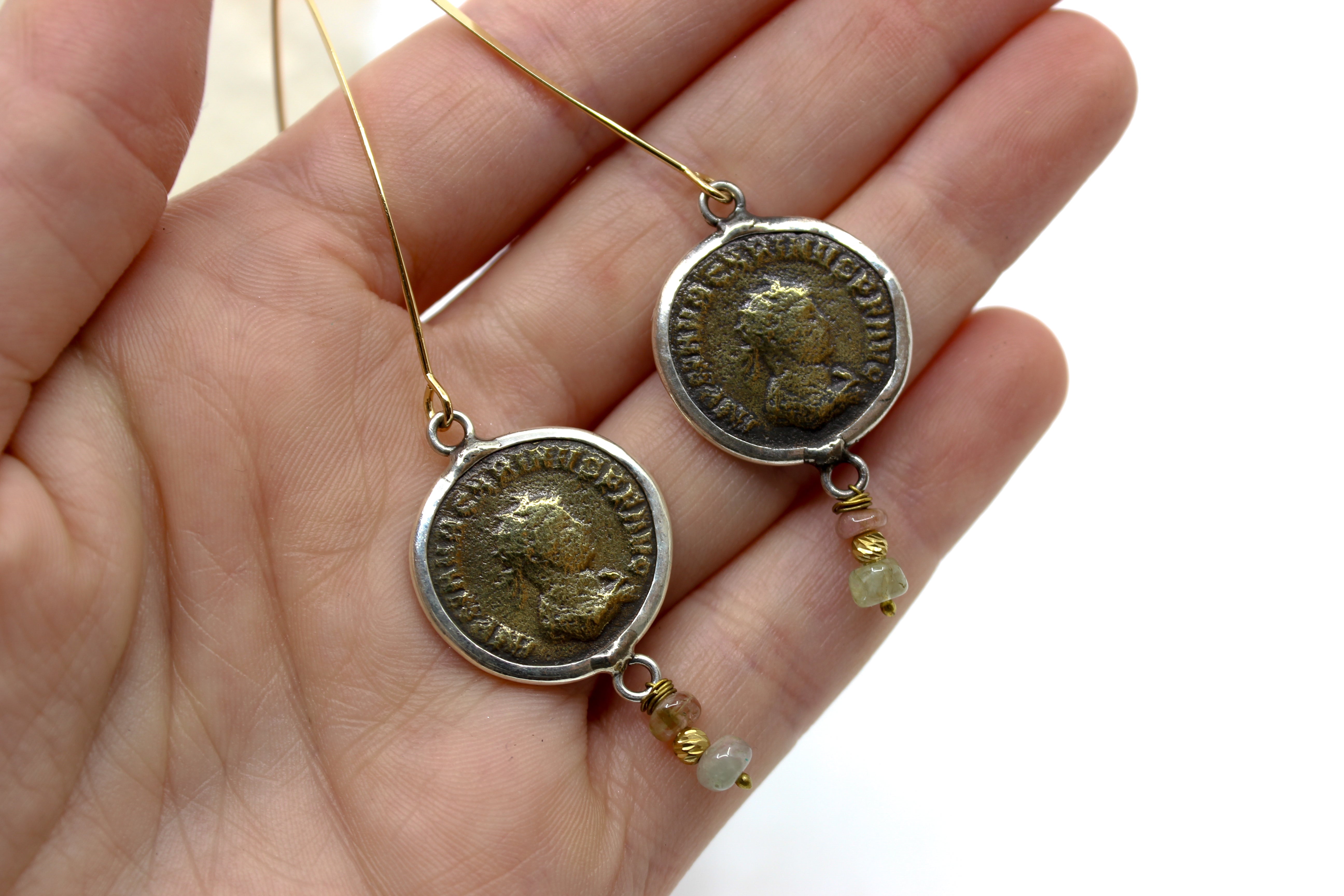 Ephesus Coin Earrings Jewellery ARTIZ JEWELRY OCEANIA