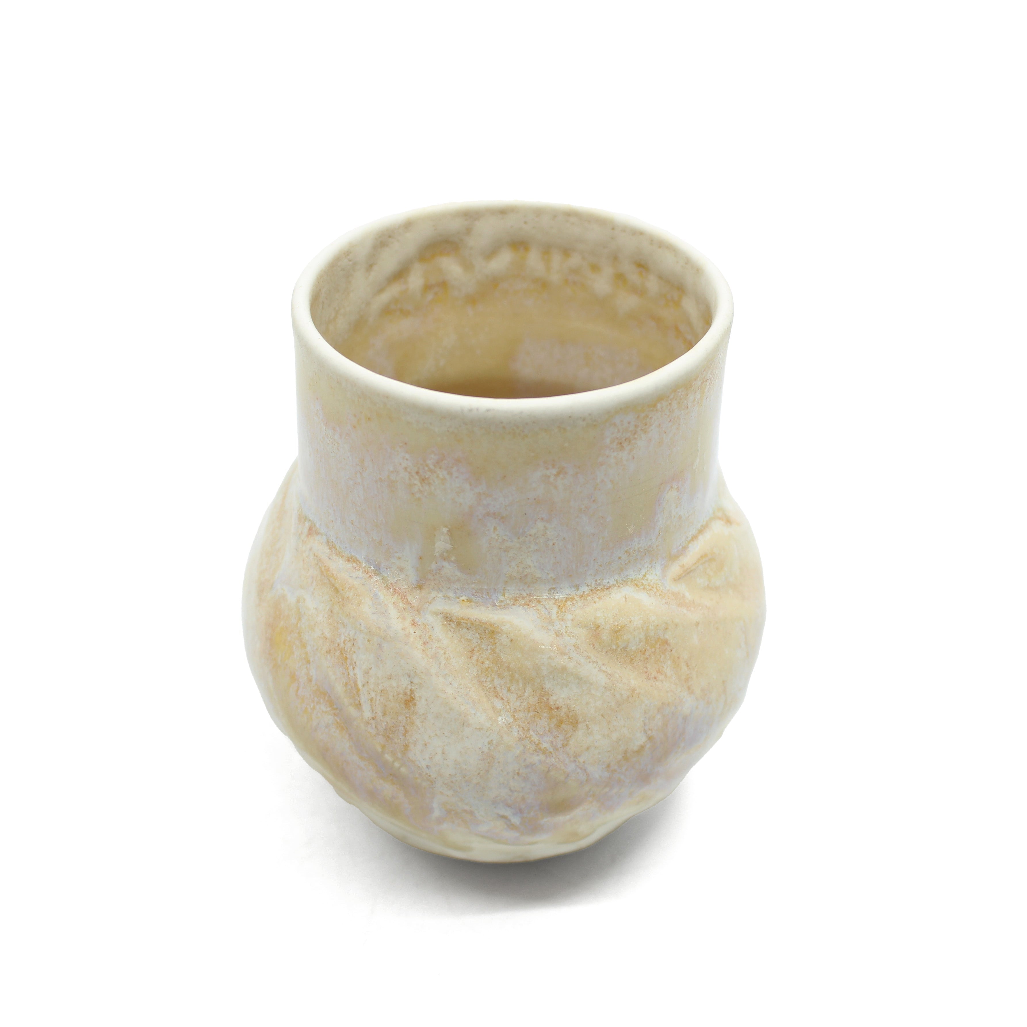 Round Flask Rain 4 Ceramics Amber Winter