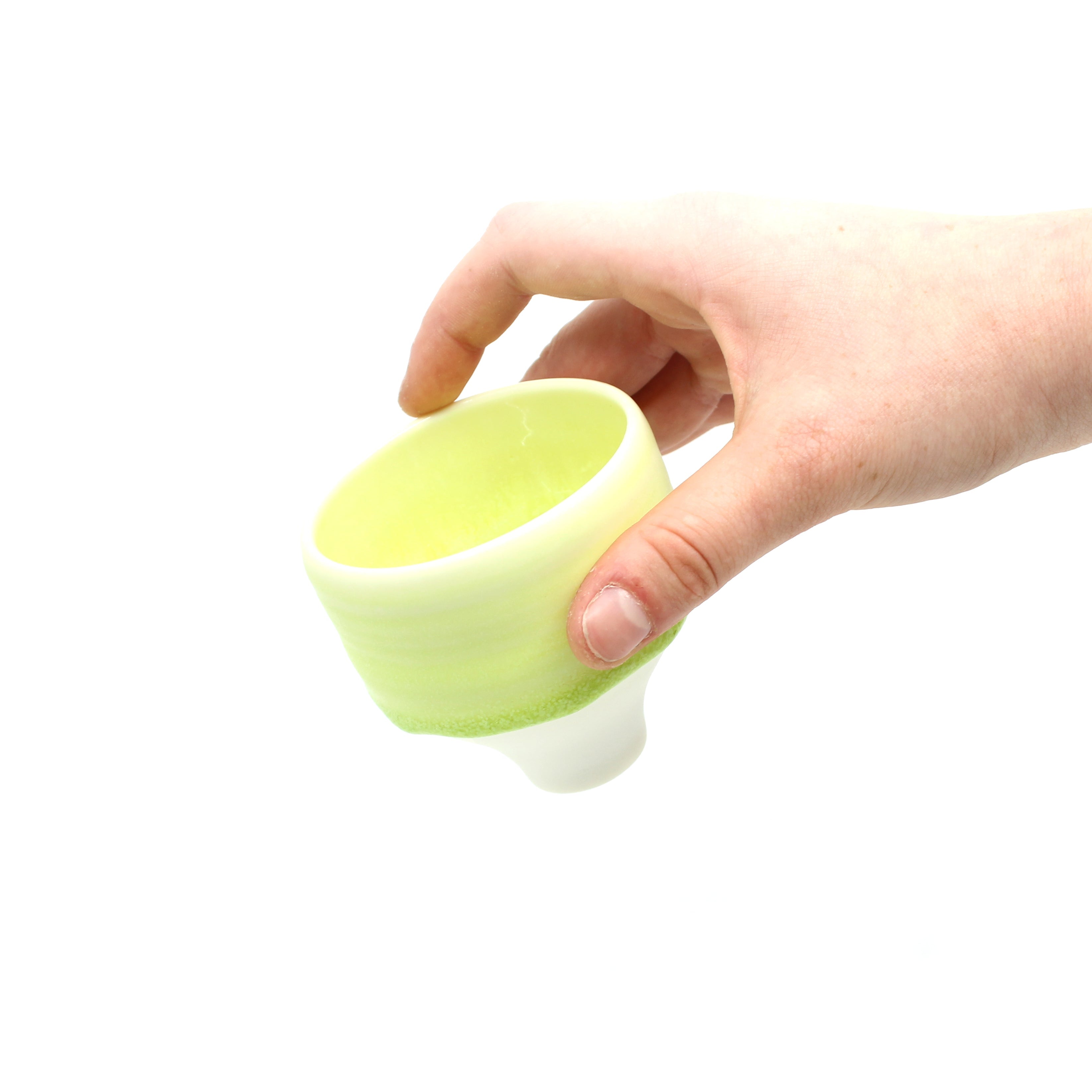 Cup w/ Mint Crystalline Crackle Glaze Ceramics Peter Biddulph