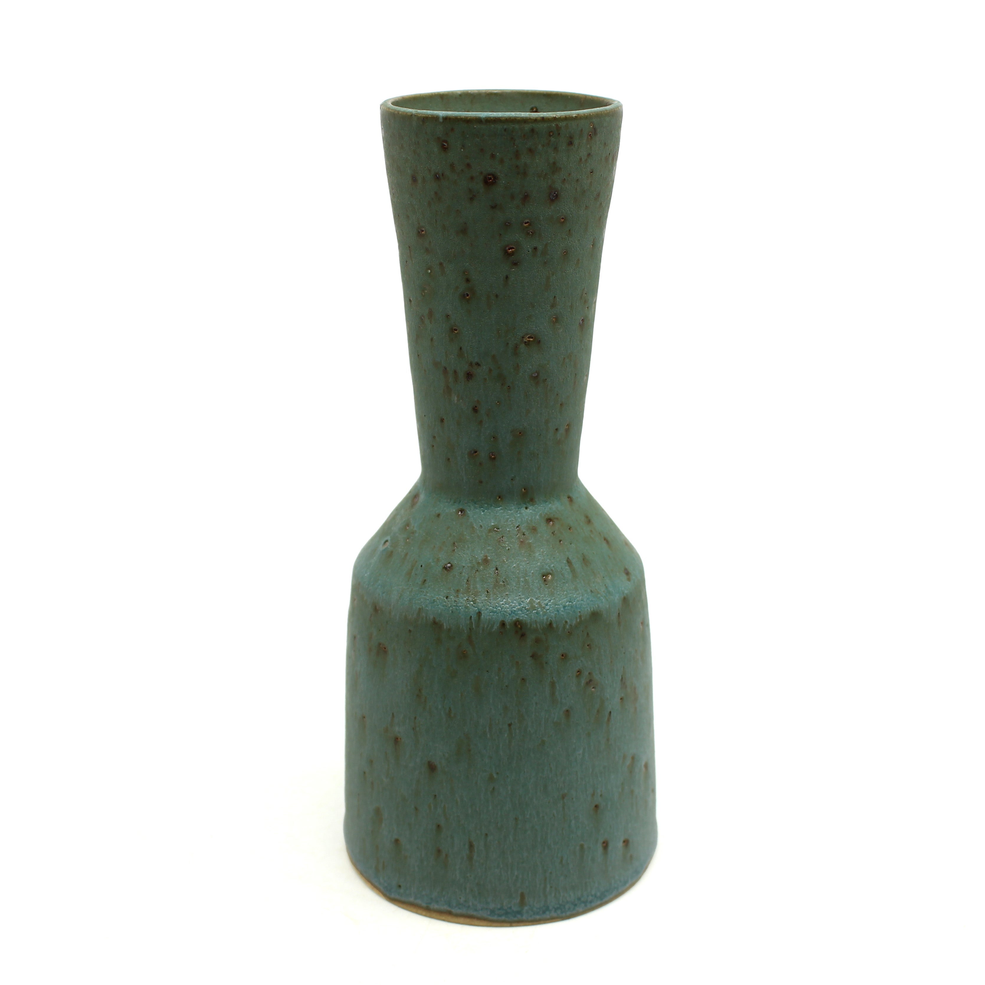 Short blue vase Ceramics Beansprout Studio