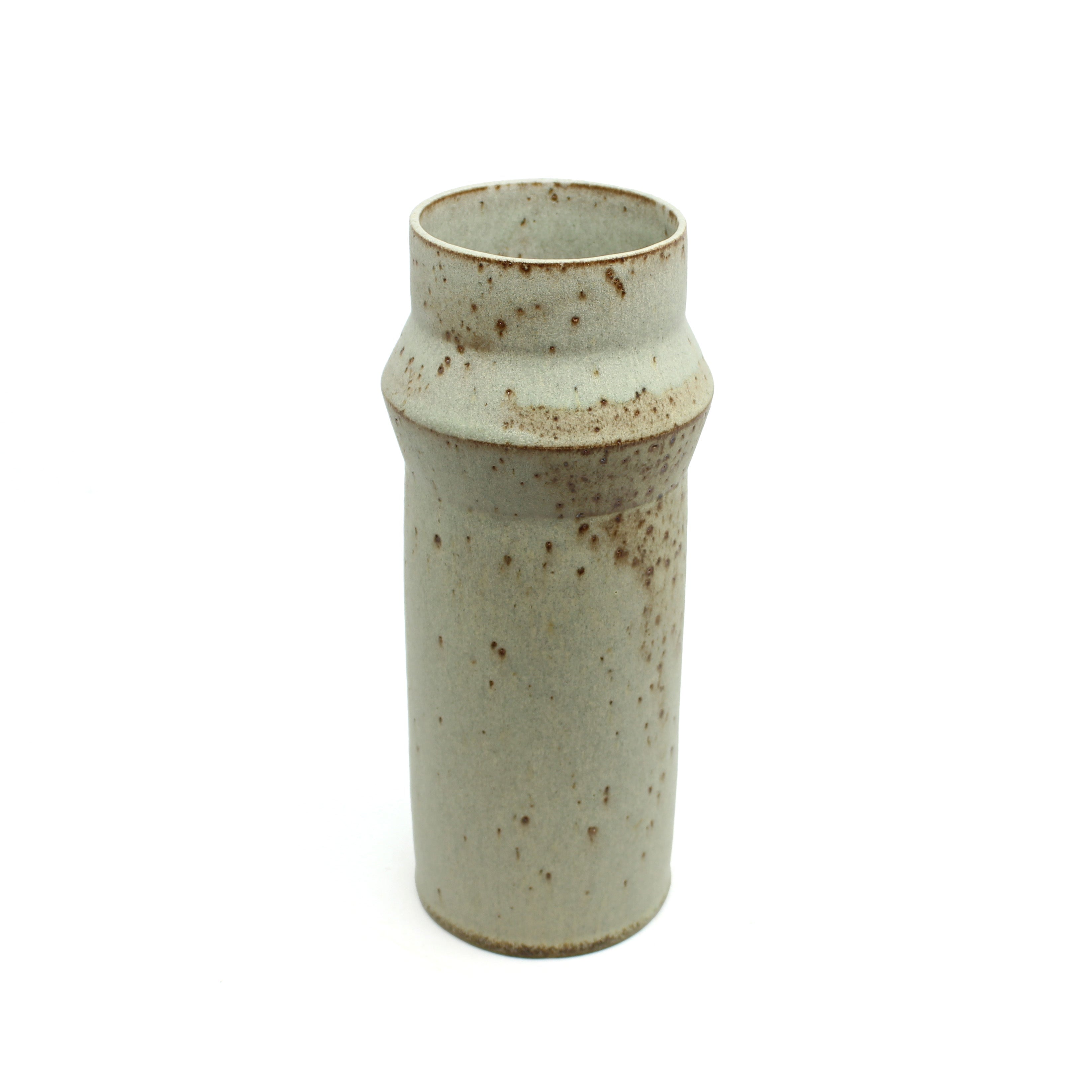 Tall sage green vase Ceramics Beansprout Studio