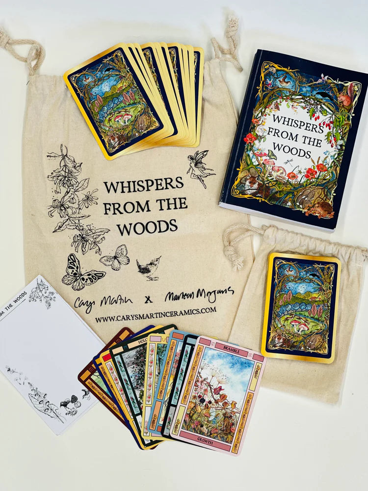 'Whispers From The Woods' oracle deck and companion guide book