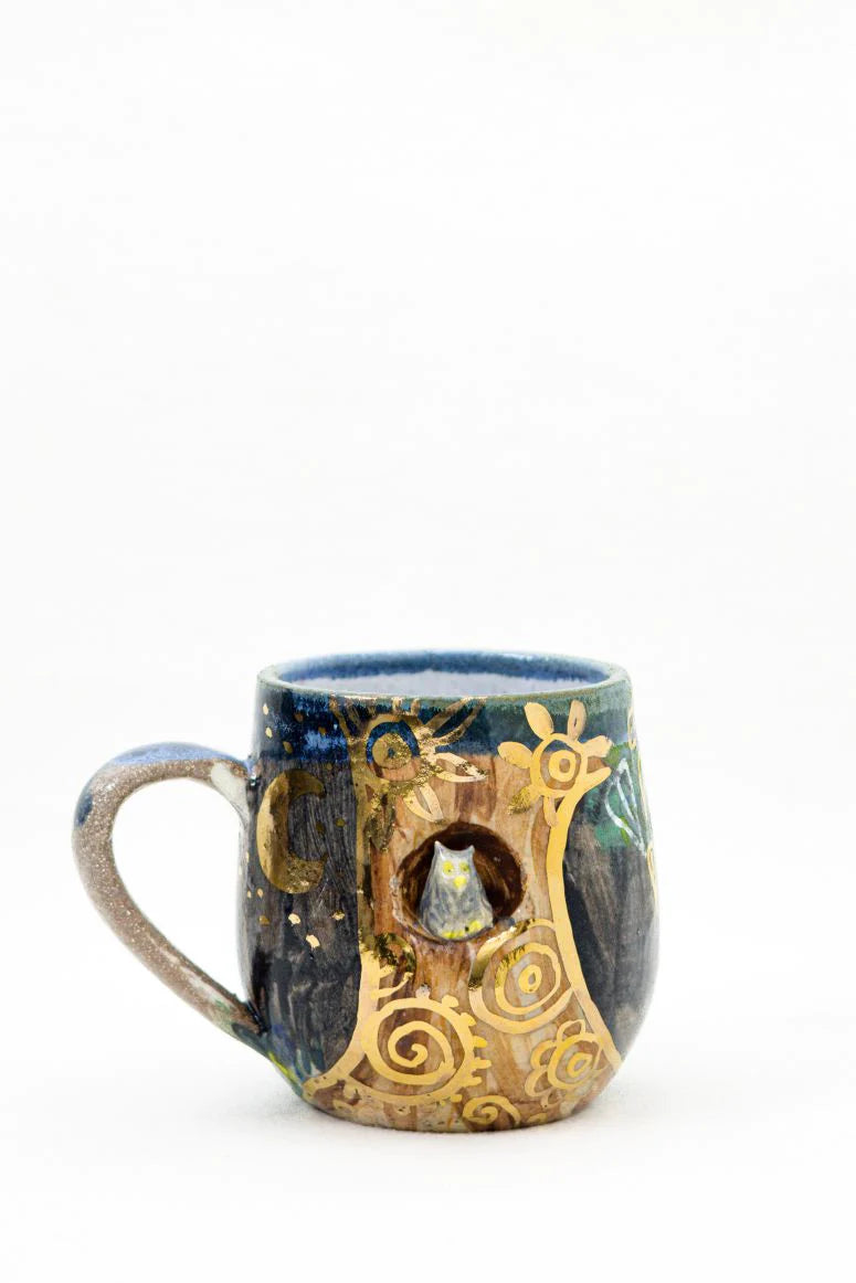 Carys Martin - Wise Old Owl Mug Ceramics Carys Martin
