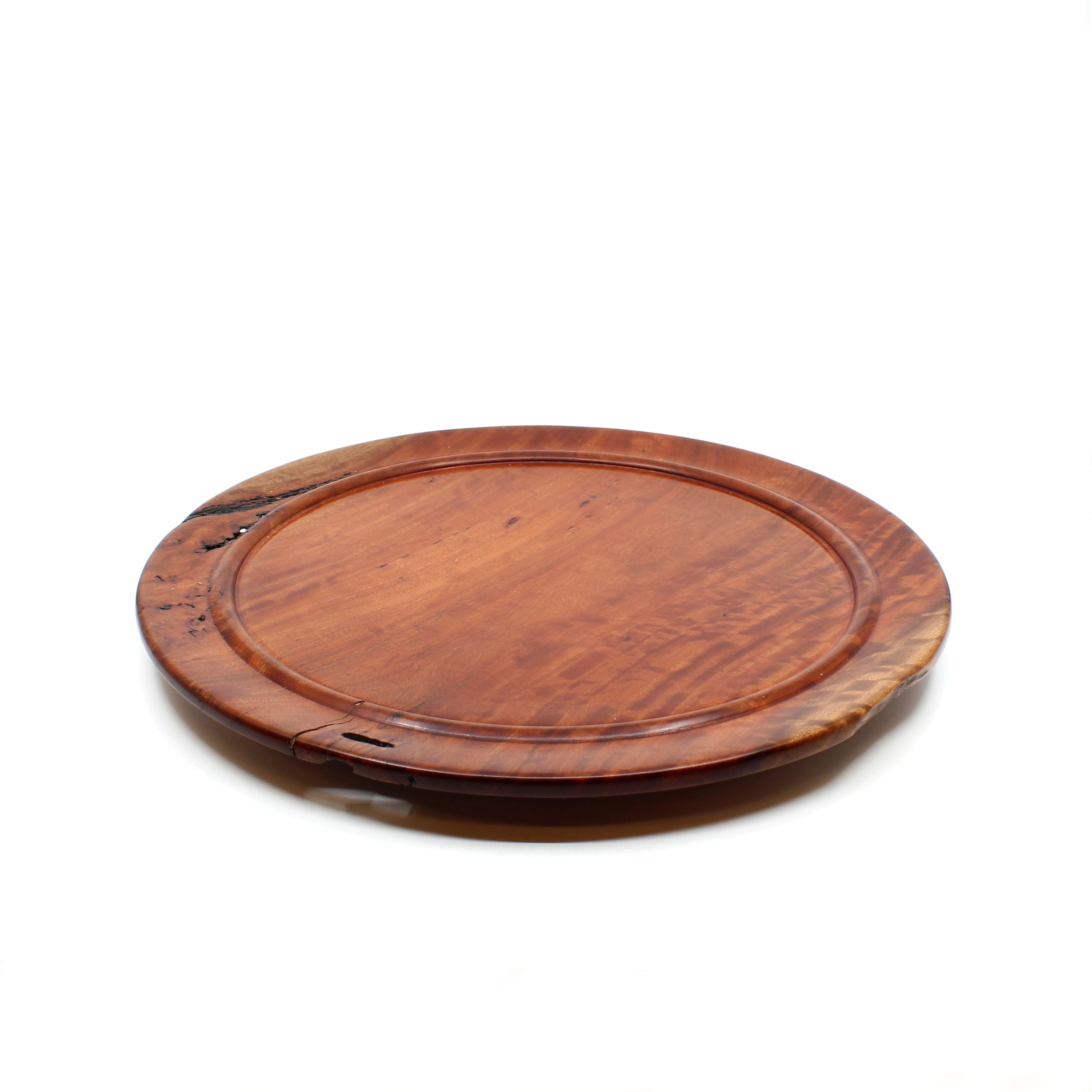 No. 6 Red Stringy bark platter Wood Kerry Corney