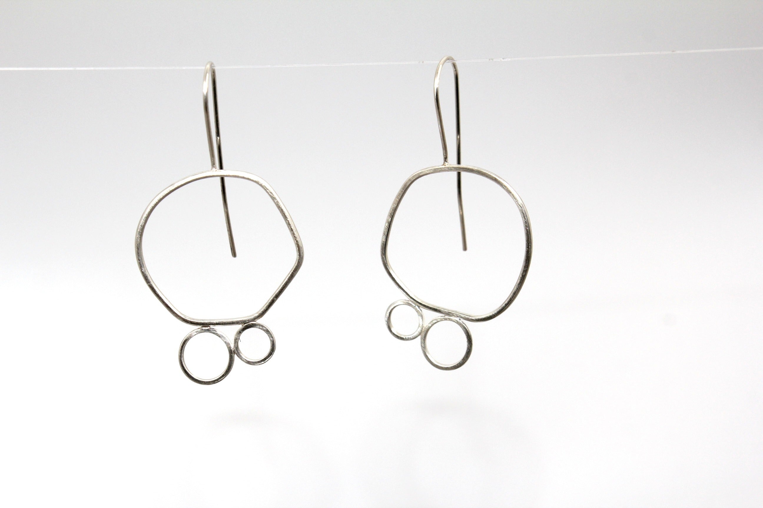 Sterling Silver Frame Earrings - Large ii