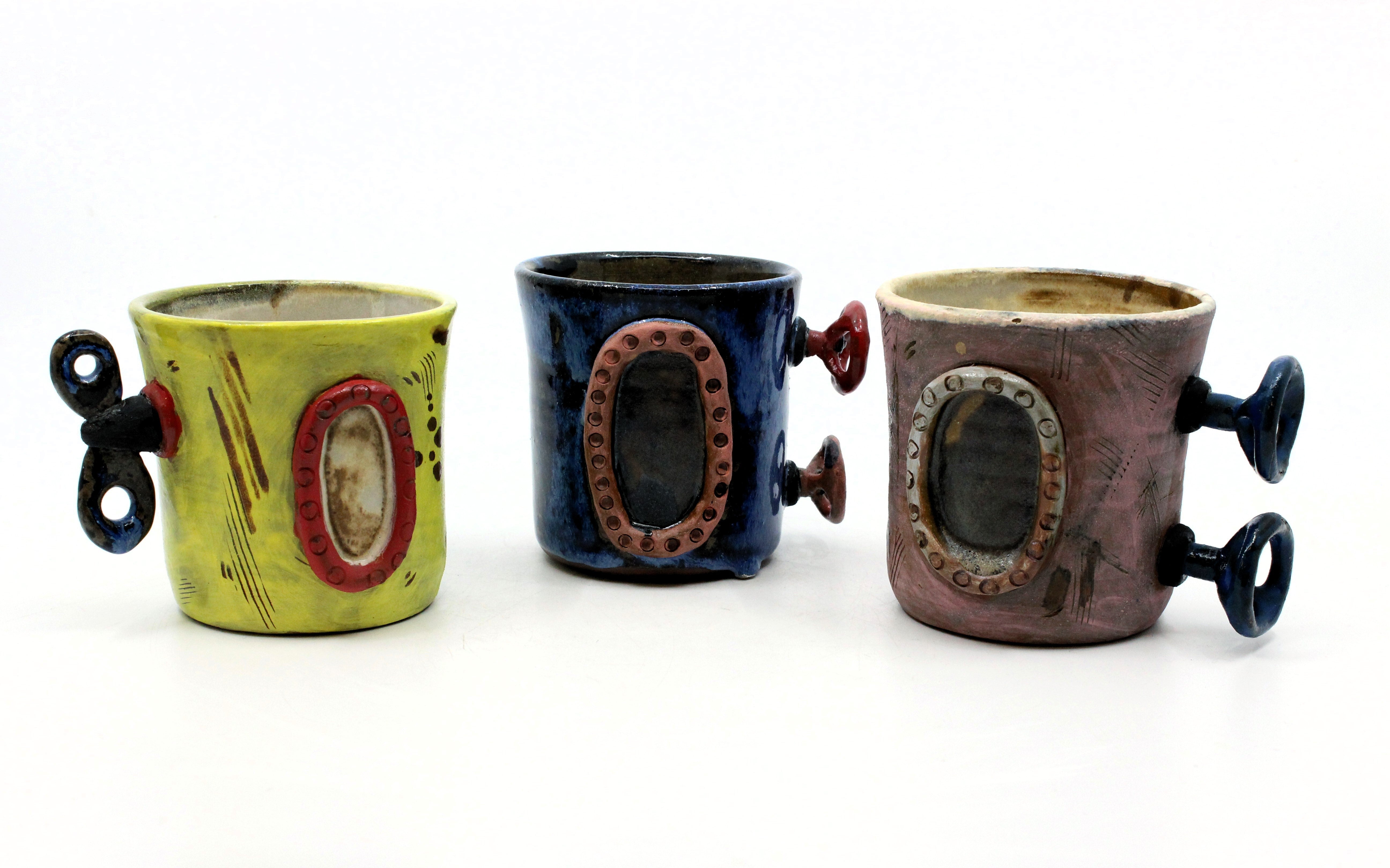 Mug 12 Oz Ceramics Handle With Clay