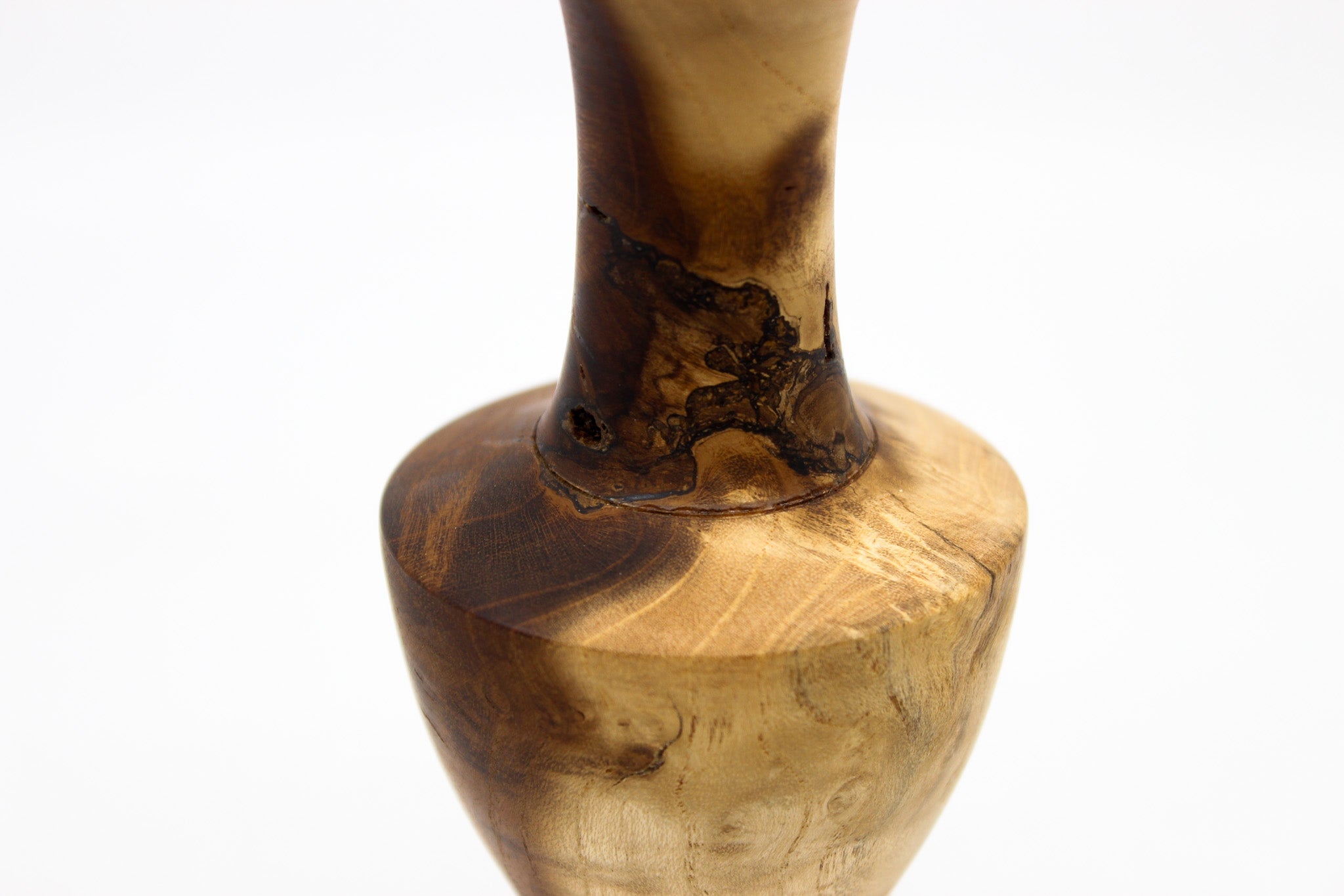 No. 18 White Cedar Bud Vase Wood Kerry Corney