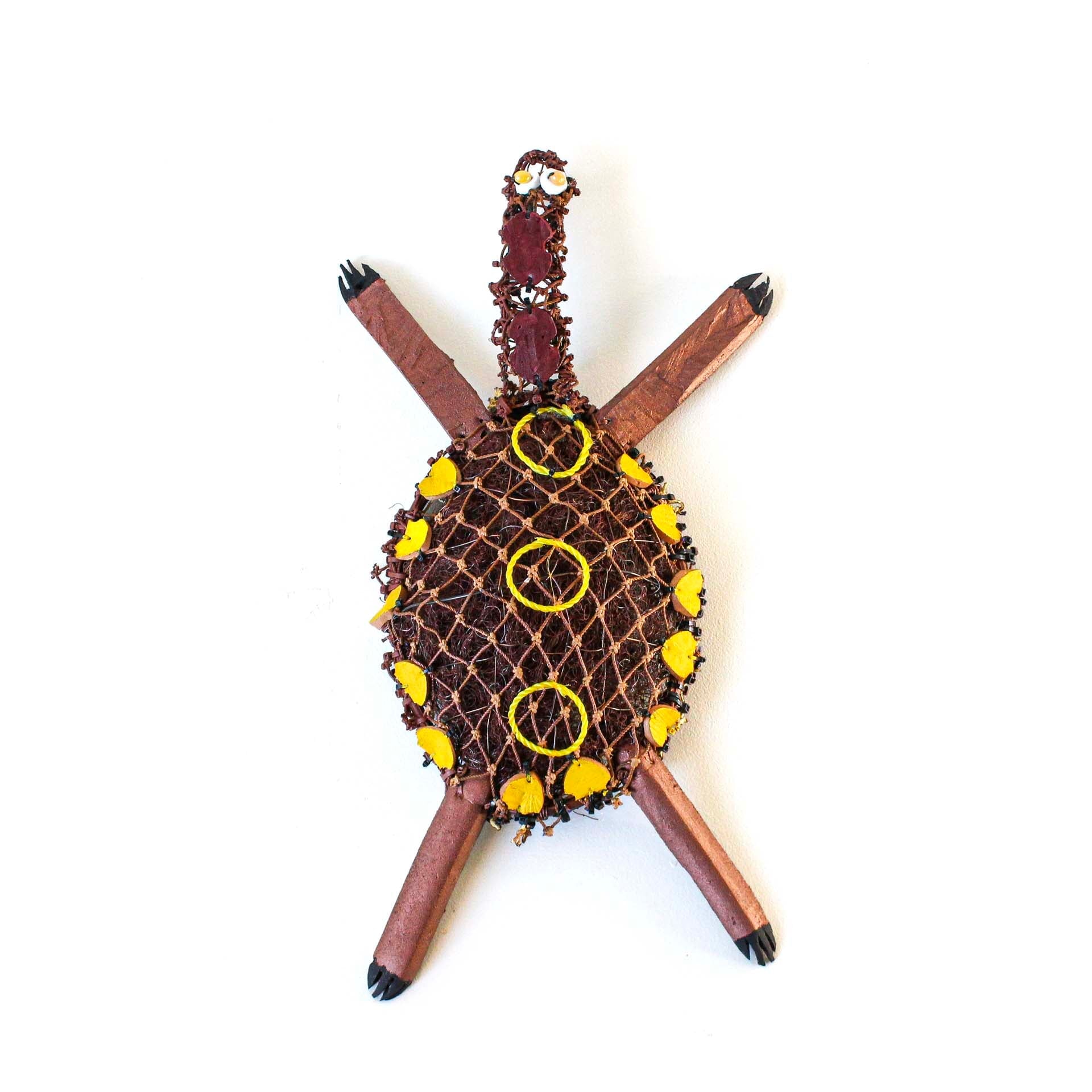 Marlene Norman - Long Neck Turtle - 112-24 Textiles & Fibre Art Pormpuraaw Art & Culture Centre