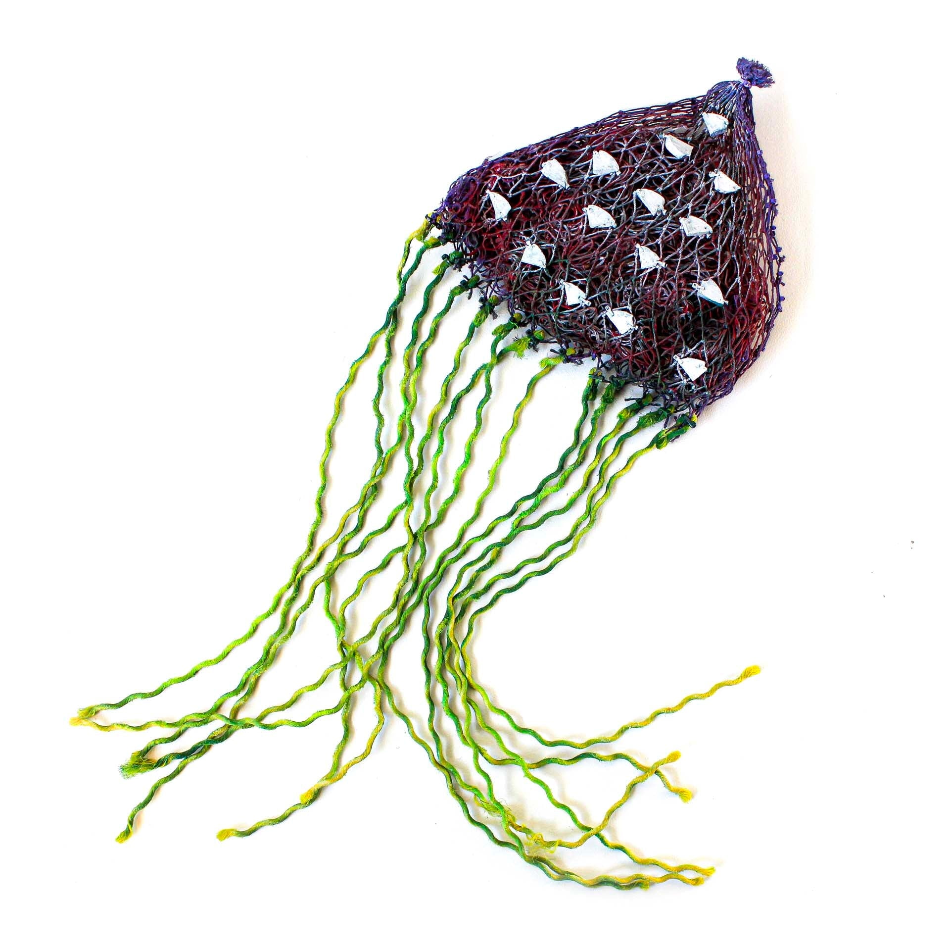 Mavis Benjamin Julie (Ngok Thaathunpum) - Jellyfish - 557-22 Textiles & Fibre Art Pormpuraaw Art & Culture Centre