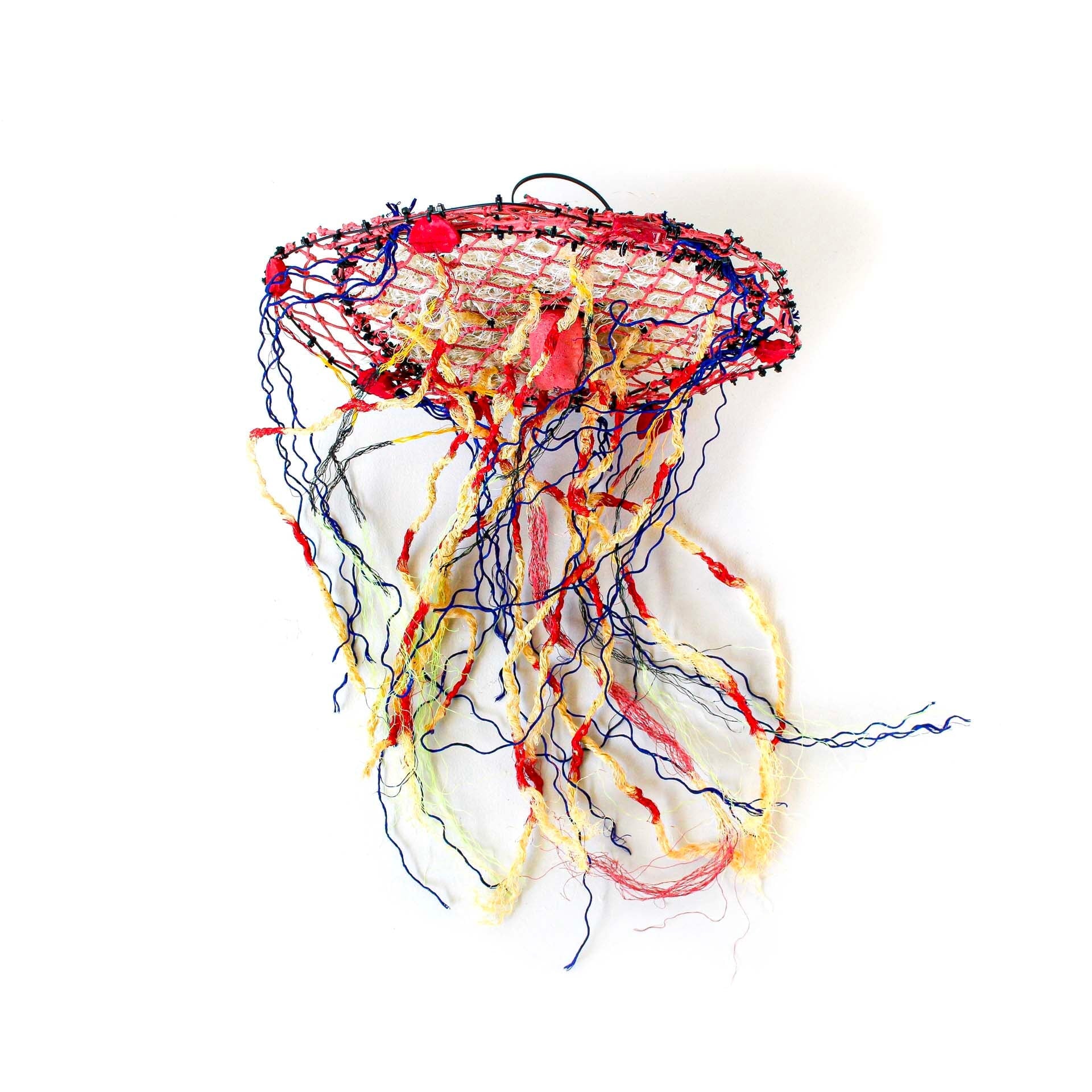 Mavis Benjamin Julie (Ngok Thaathunpum) - Waii (Jellyfish) Totem - 3-25 Textiles & Fibre Art Pormpuraaw Art & Culture Centre
