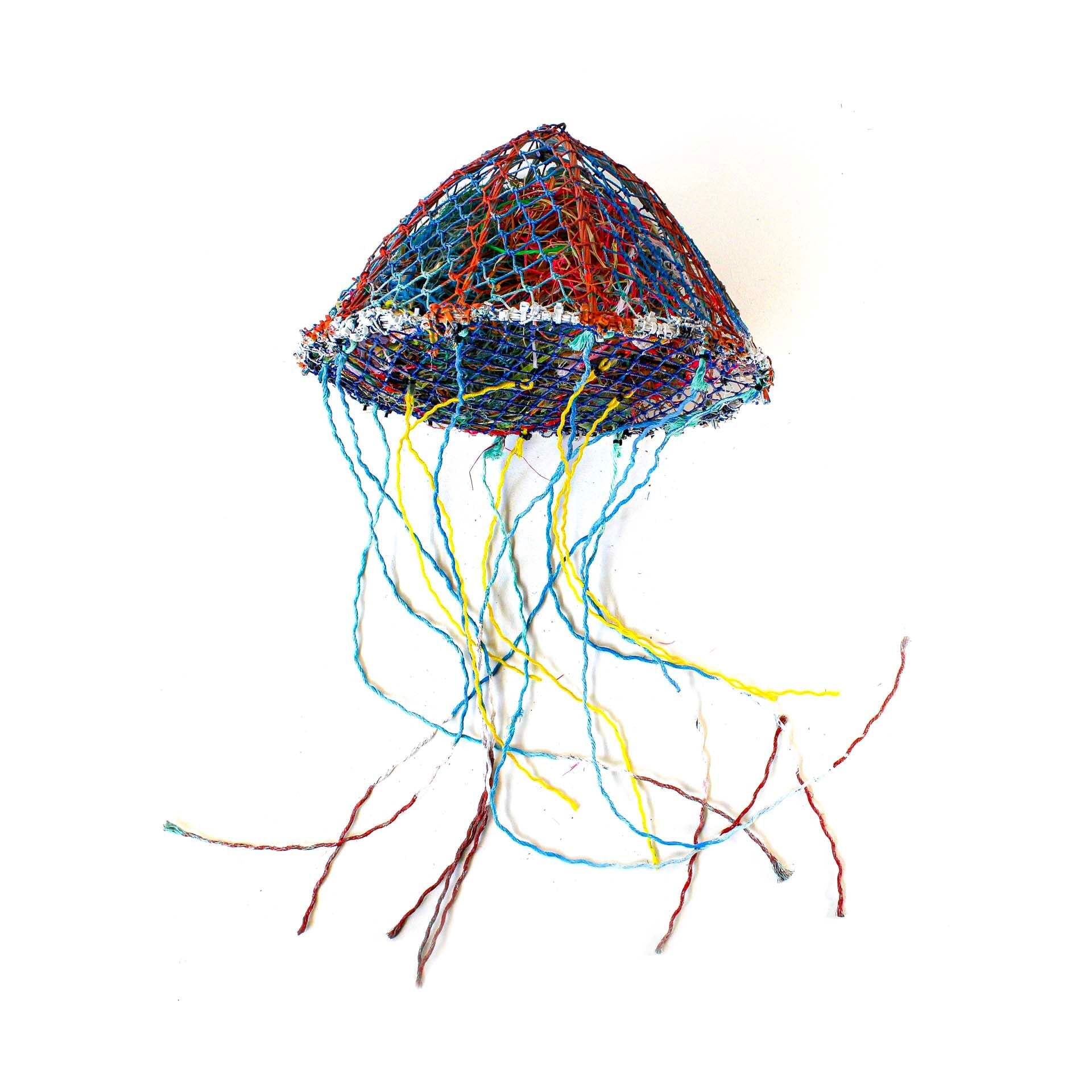Jill Yantumba - Waii (Jellyfish) Totem - 79-18 Textiles & Fibre Art Pormpuraaw Art & Culture Centre