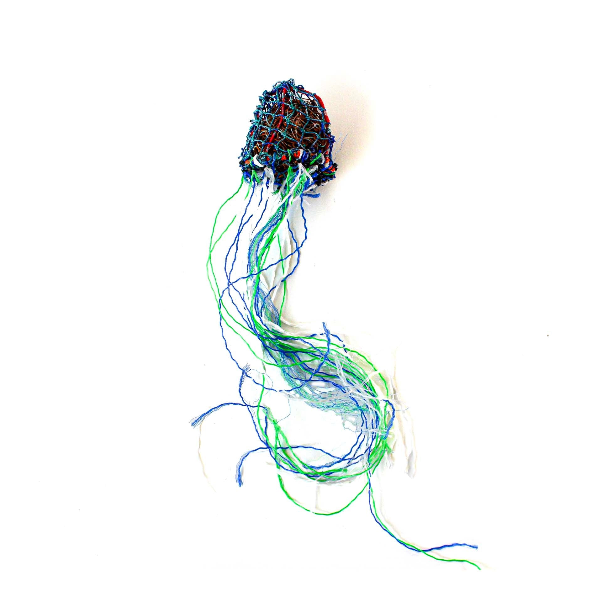 Jillian Holroyd - Waii (Jellyfish) Totem - 585-22 Textiles & Fibre Art Pormpuraaw Art & Culture Centre