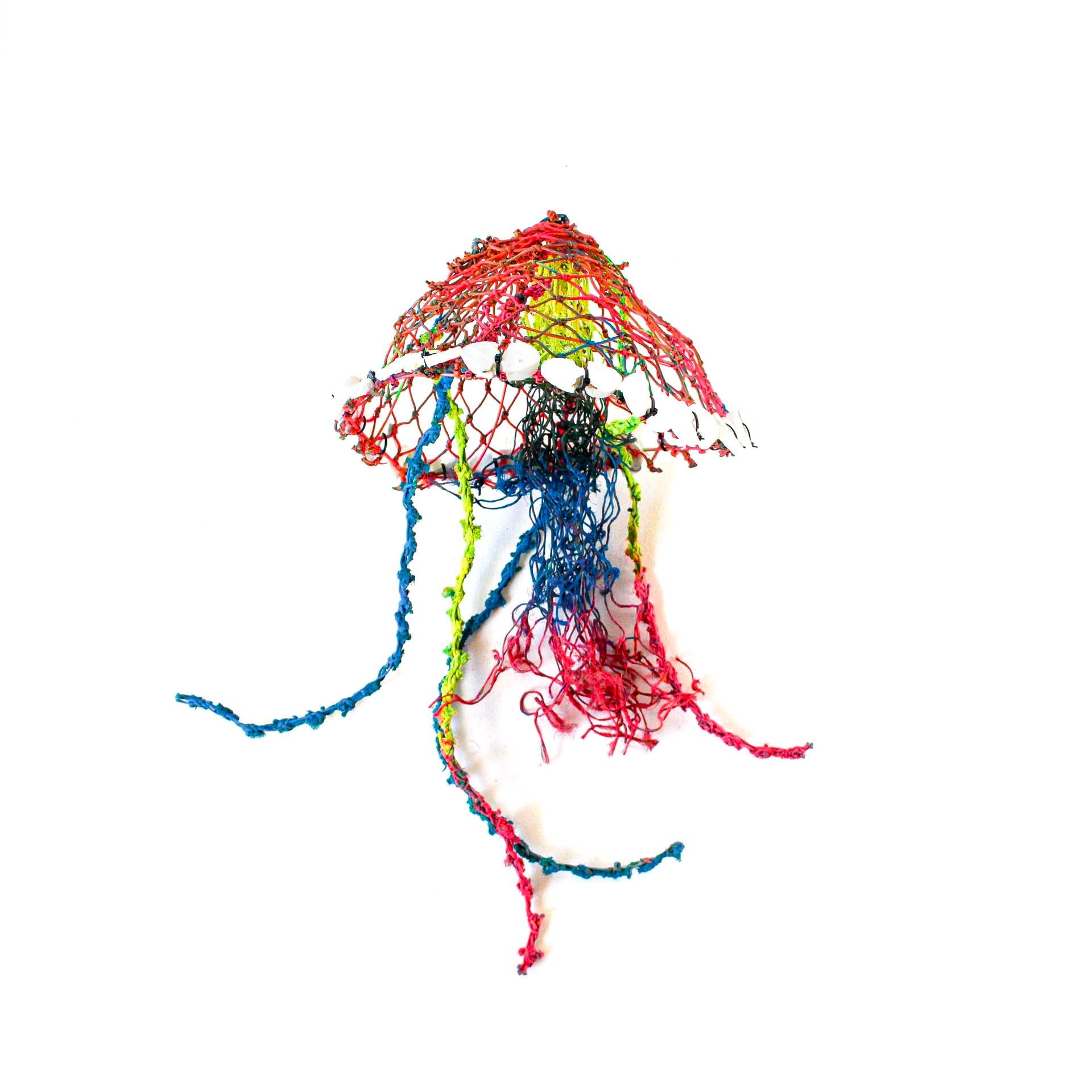 Mylene Holroyd - waii (jellfish) Totem - 48-24 Textiles & Fibre Art Pormpuraaw Art & Culture Centre