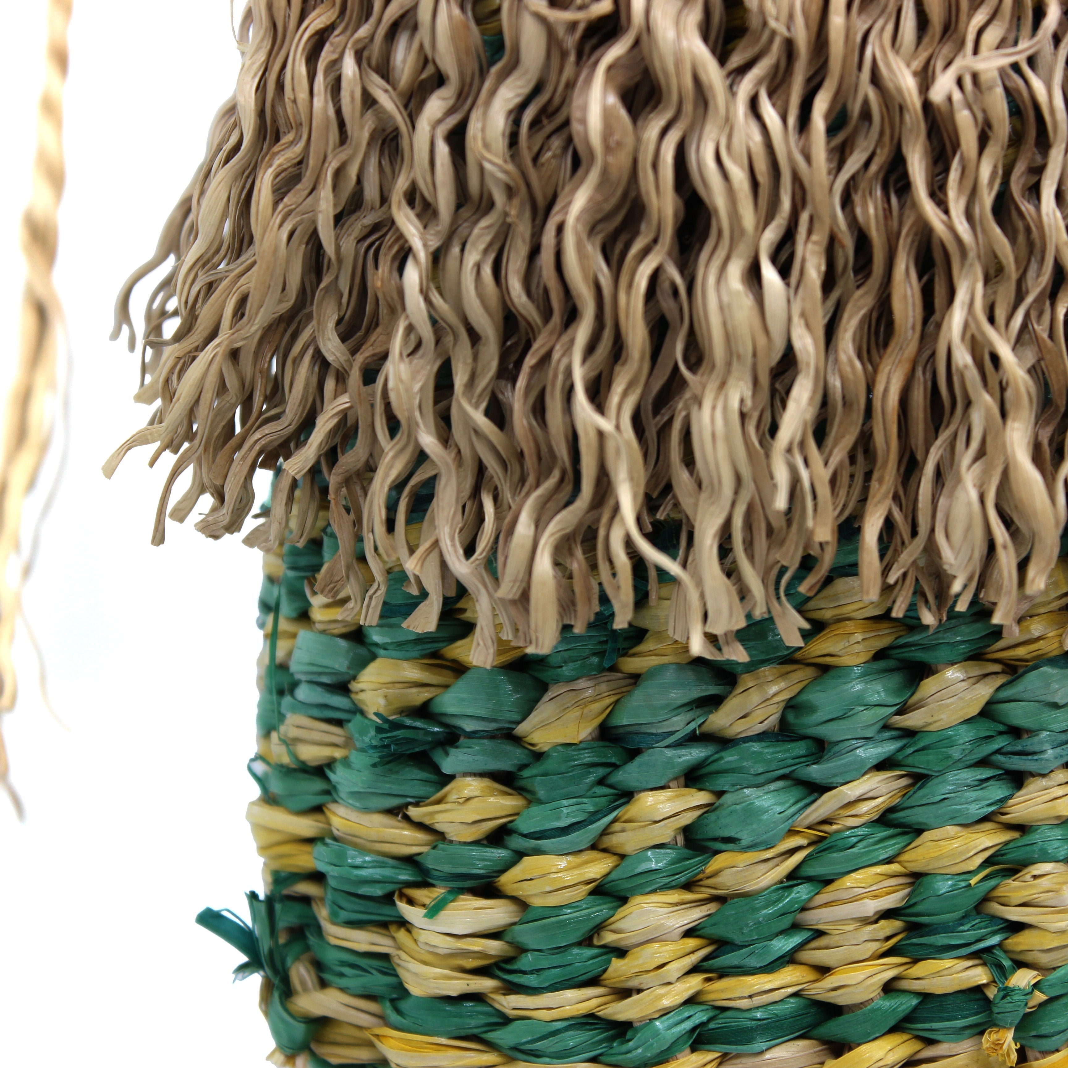 Bag in green/yellow Fibre Art MOA ARTS