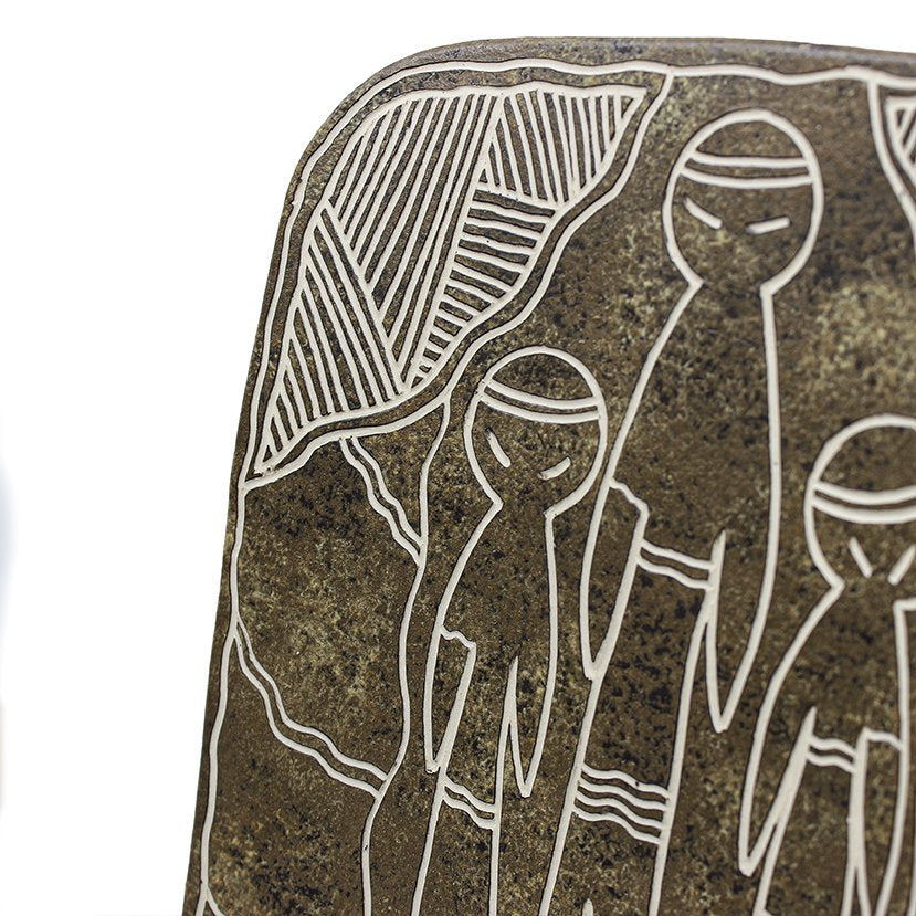 Laurence Gibson - Warru Warru Murruku (Men's Business) - 887-24 Ceramics Yalanji Arts