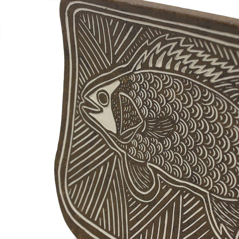 Gregory Salt - Bayil (Jungle Perch) - 787-24 Ceramics Yalanji Arts
