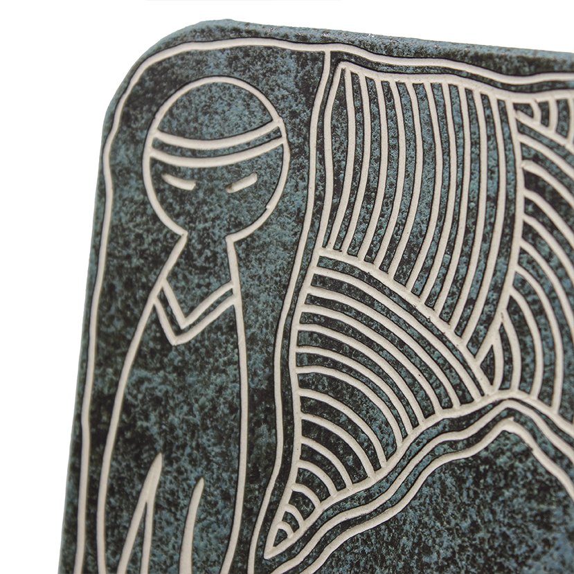 Laurence Gibson - Warru Warru Murruku (Men's Business) - 851-24 Ceramics Yalanji Arts