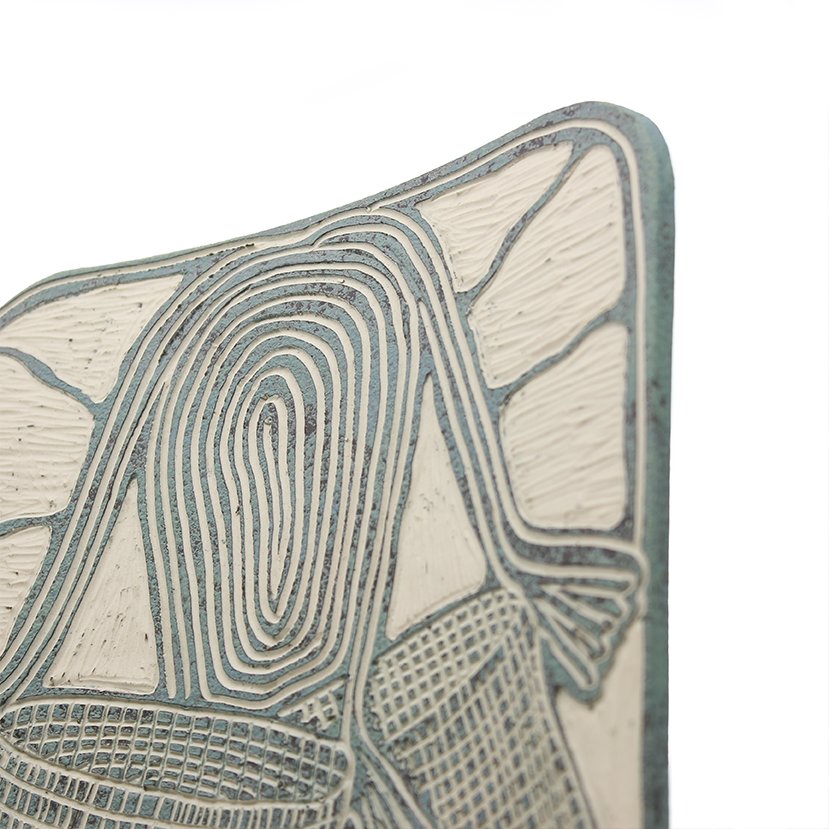 Vanessa Cannon - Kakan (Black Palm) Dillybag - 1068-24 Ceramics Yalanji Arts