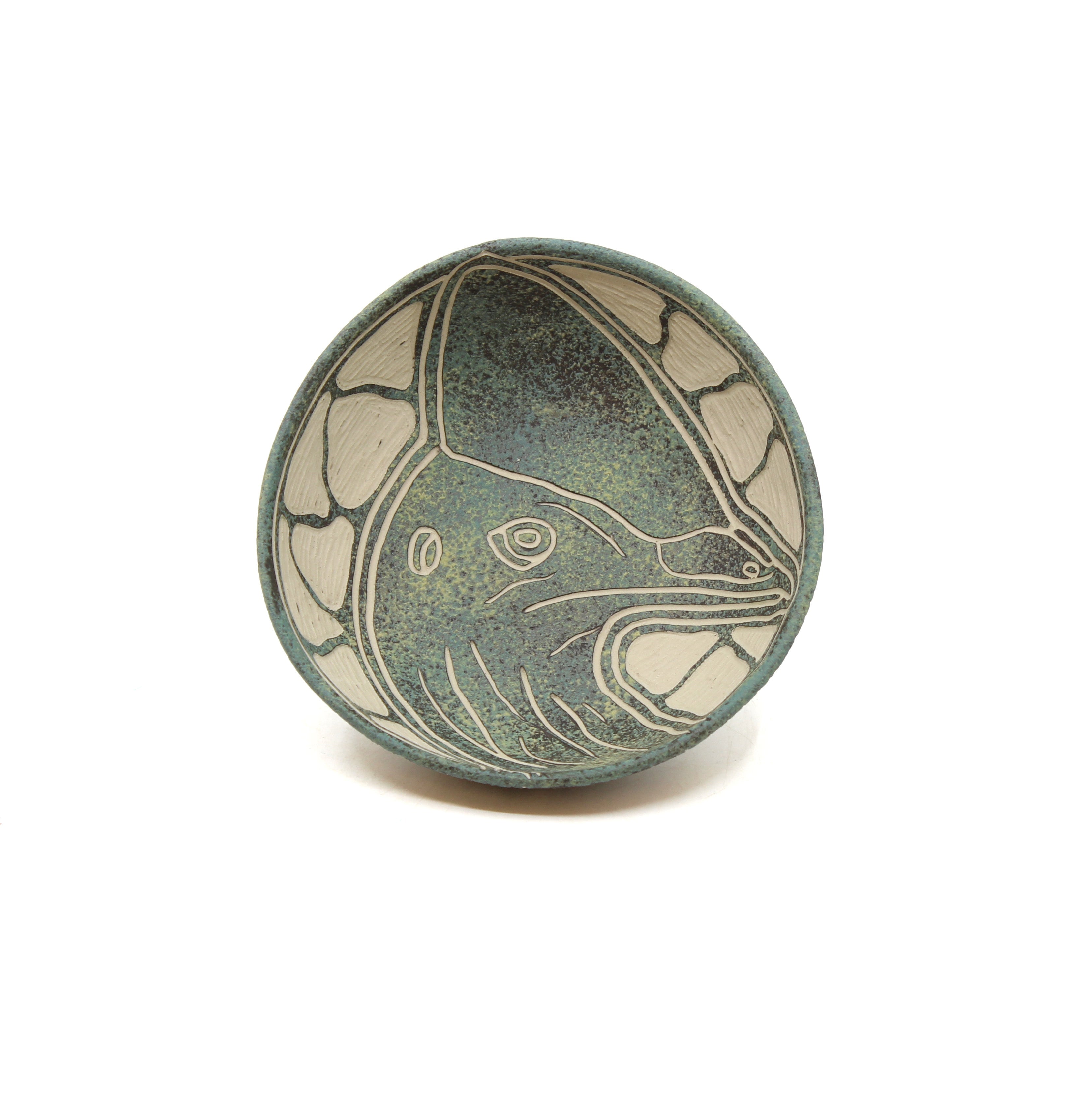 Vanessa Cannon - Kurranji (Cassowary) Ceramic Bowl - 926-24 Ceramics Yalanji Arts