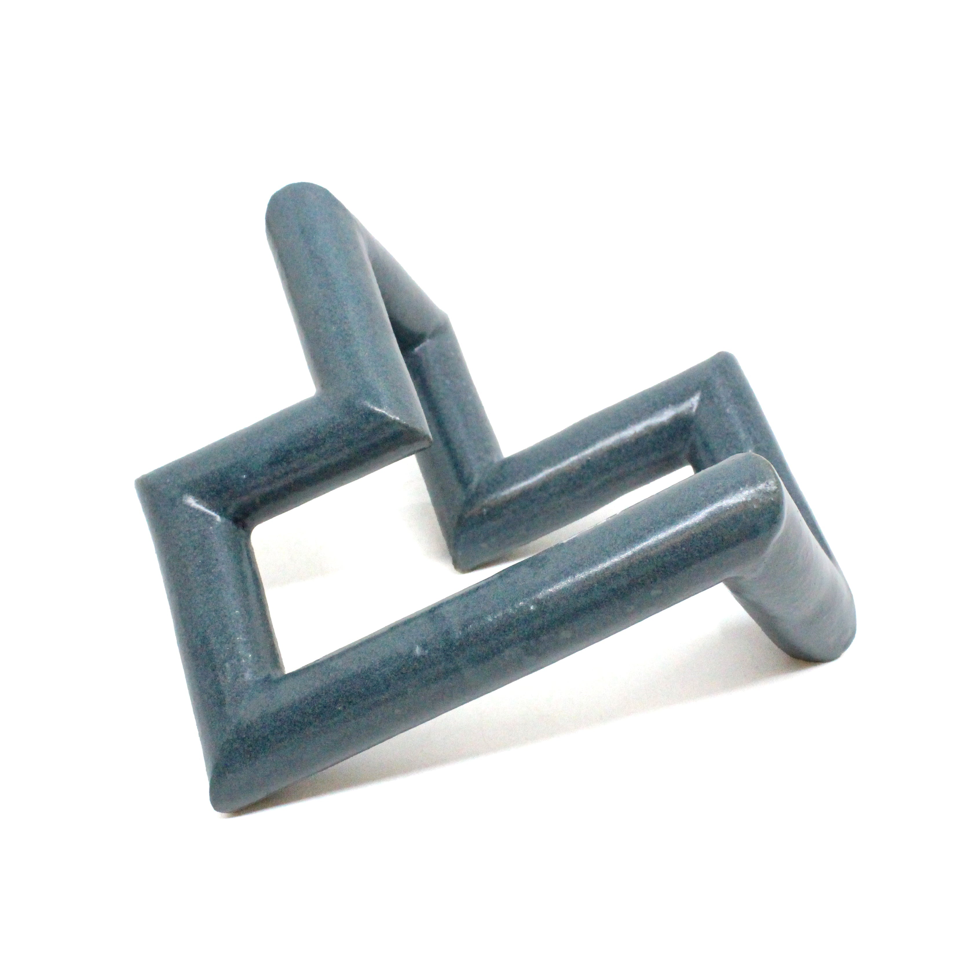 Cylindrical Knot - Blue 1 Ceramics John Brighenti