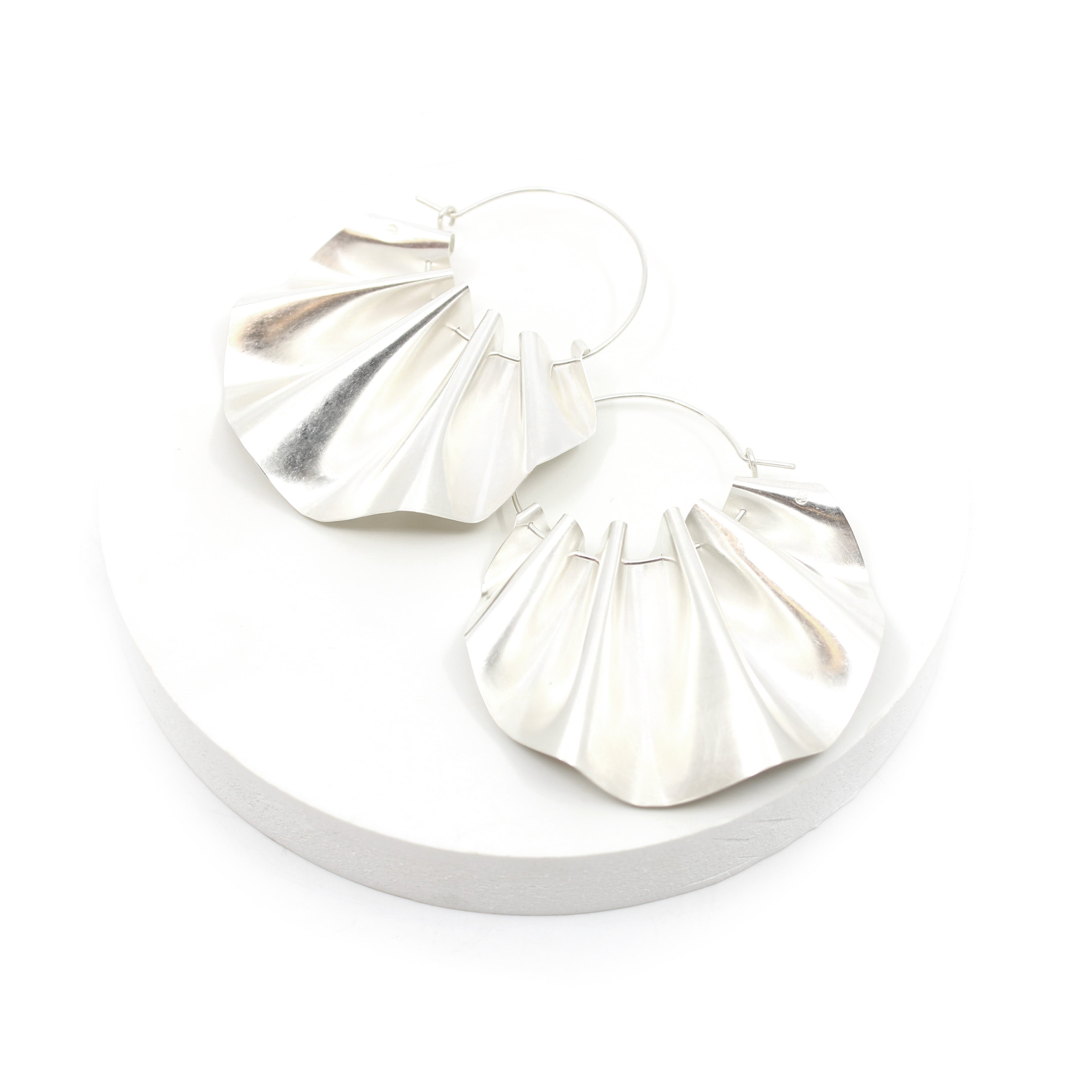 Fine Silver Hoops Jewellery Nicola Knackstredt FSHVI-M: VI - Matte