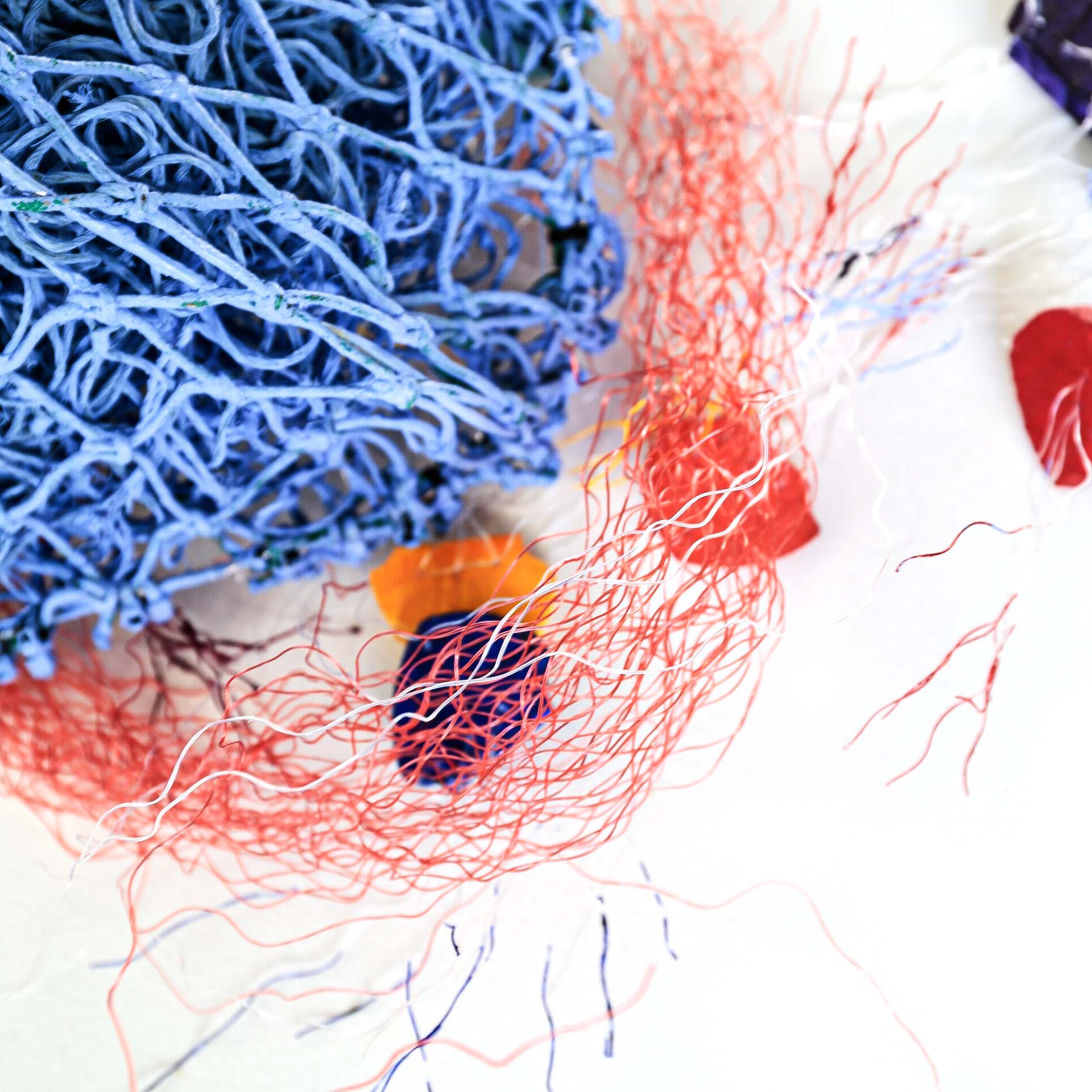 Thelma Norman - Waii (Jellyfish) Totem - 7-25 Textiles & Fibre Art Pormpuraaw Art & Culture Centre