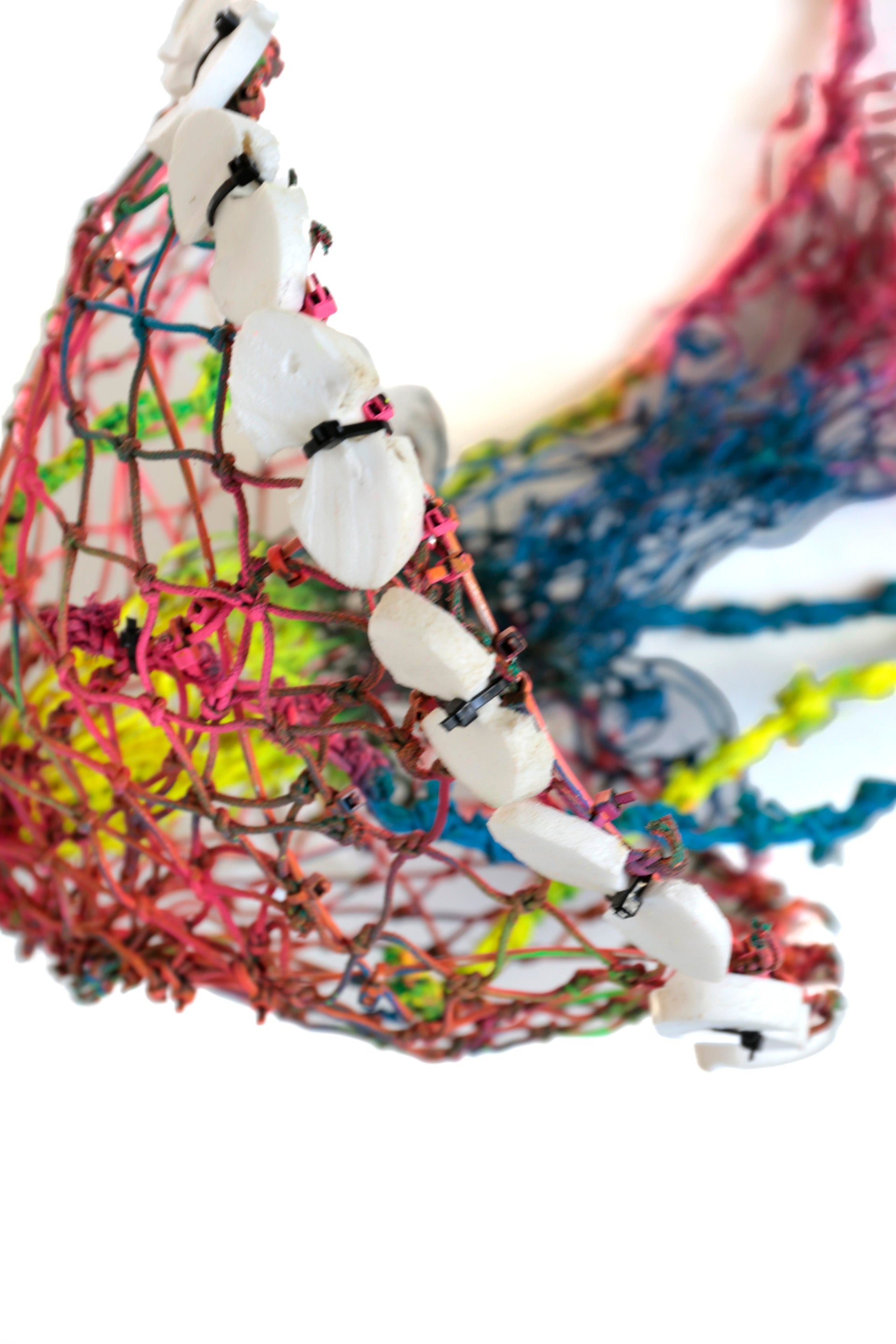 Mylene Holroyd - waii (jellfish) Totem - 48-24 Textiles & Fibre Art Pormpuraaw Art & Culture Centre