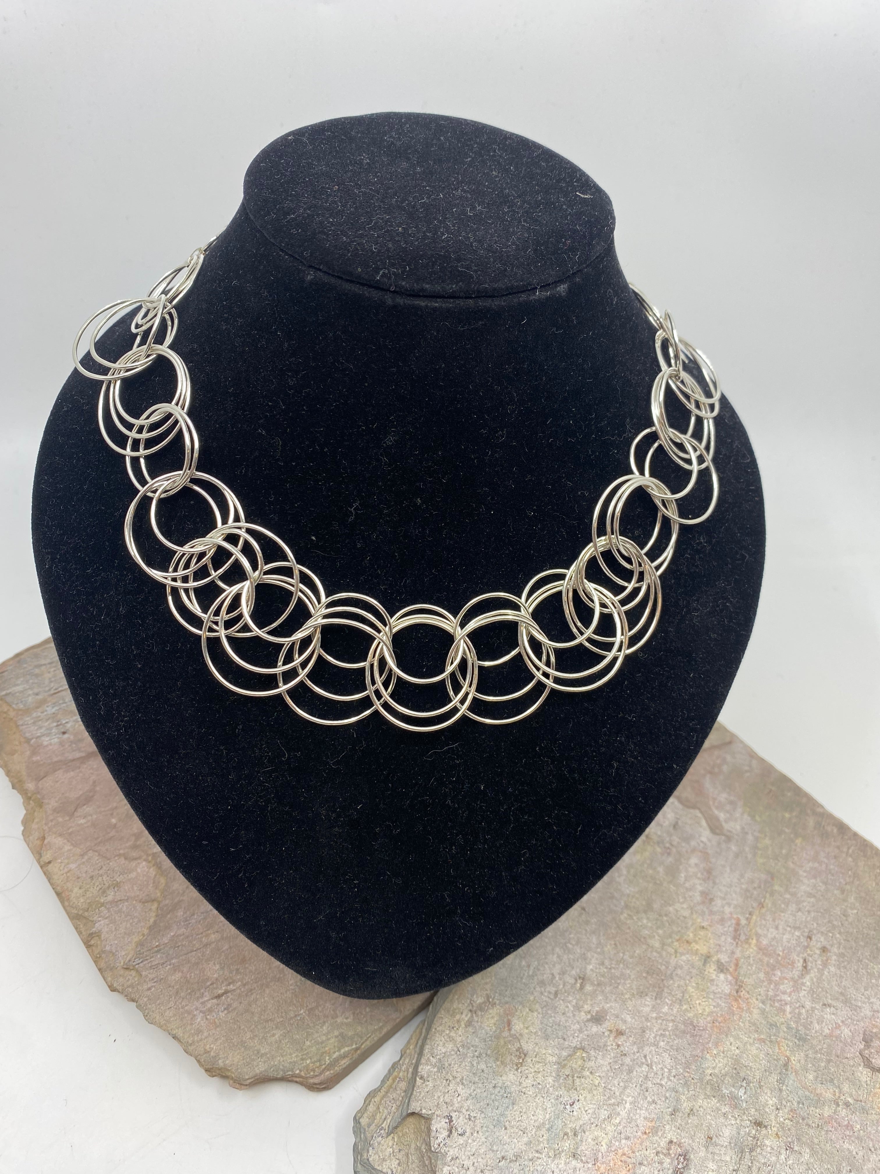 Centrifuge Rings Necklace 
