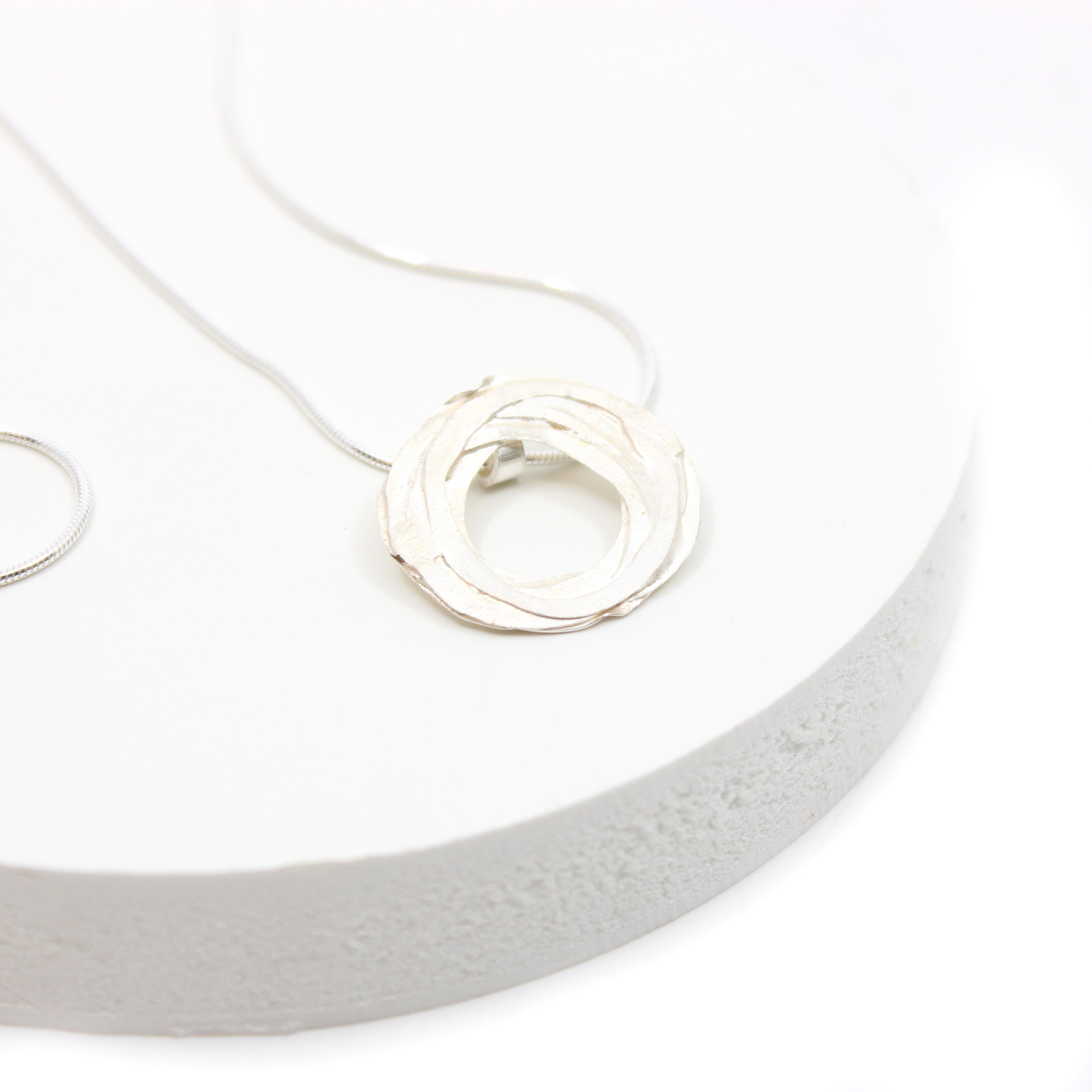 Silver Wrap Pendant Jewellery Shimara Carlow