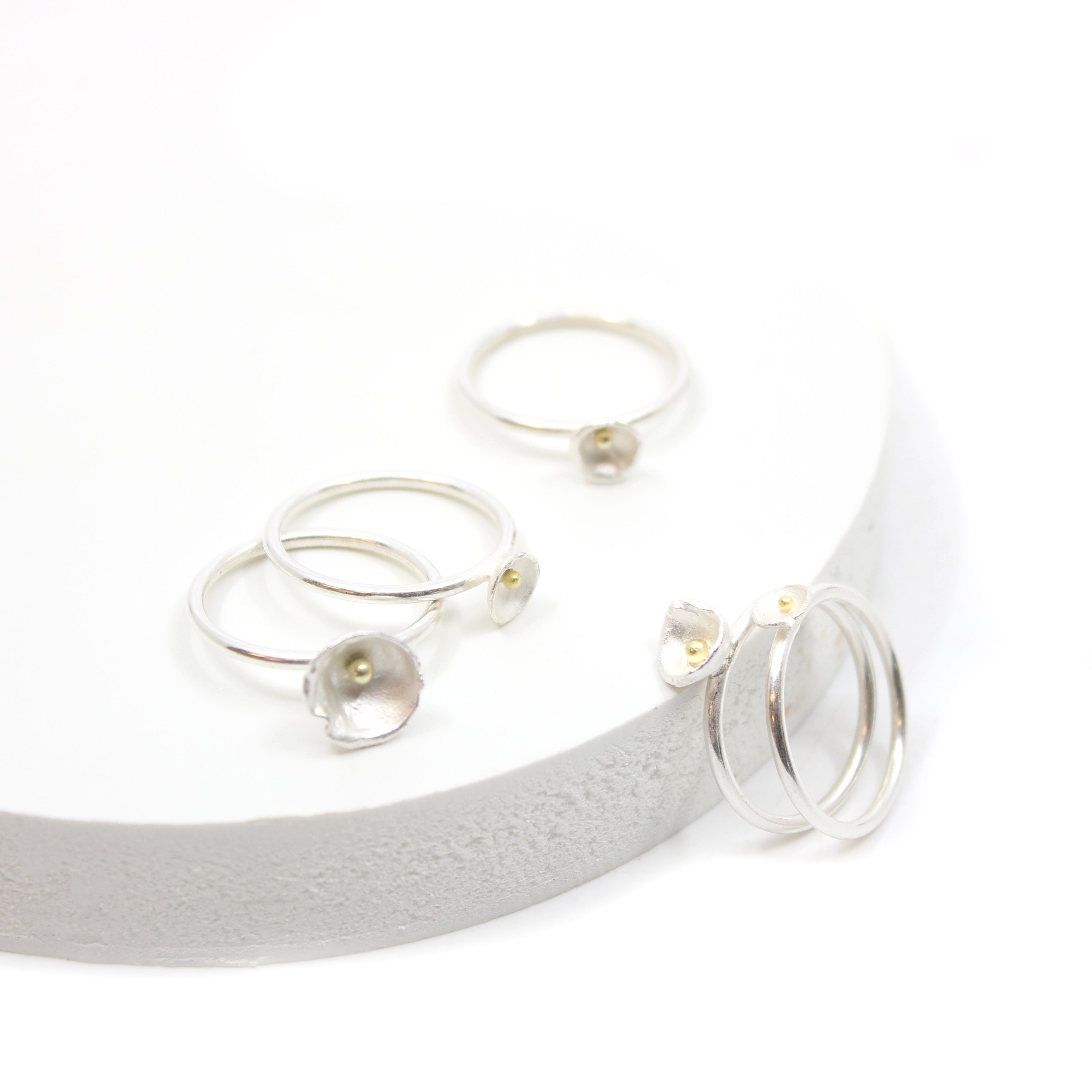 5 Xs Acorn Cup Rings Jewellery Shimara Carlow