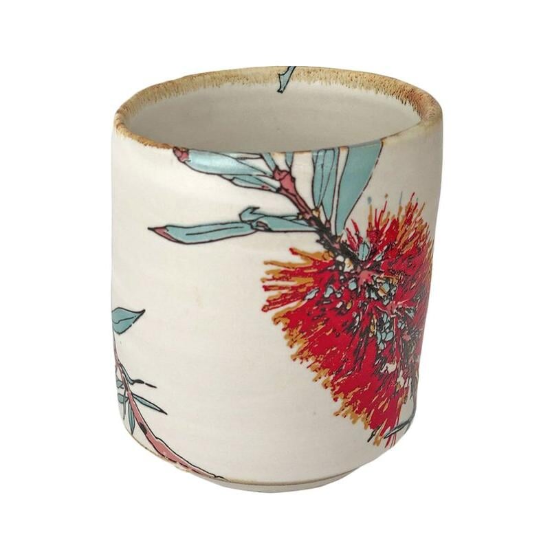 Bottlebrush Latte Cup Ceramics Bluehouse Porcelain