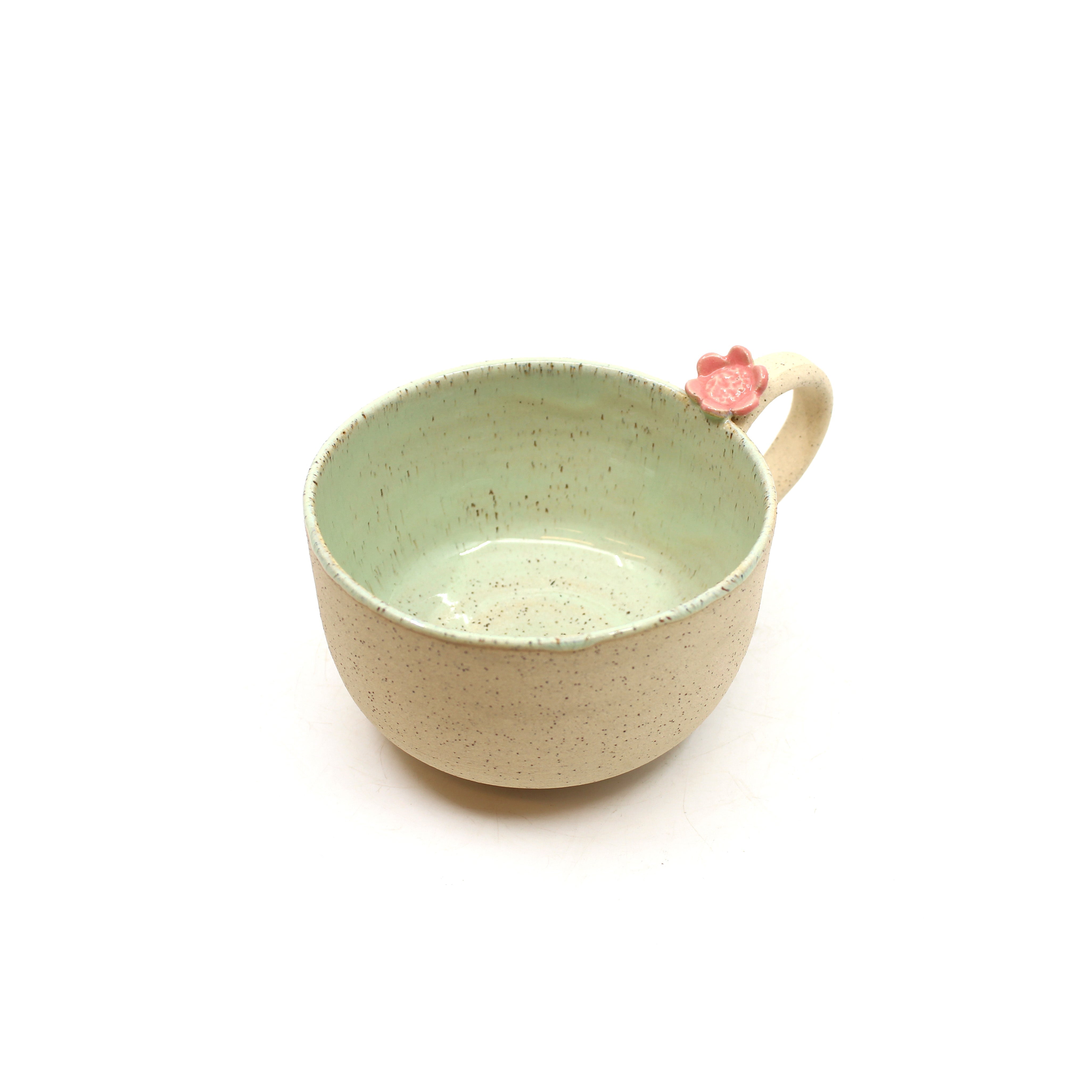 Stoneware Cup Ceramics D H Makers Melon flower