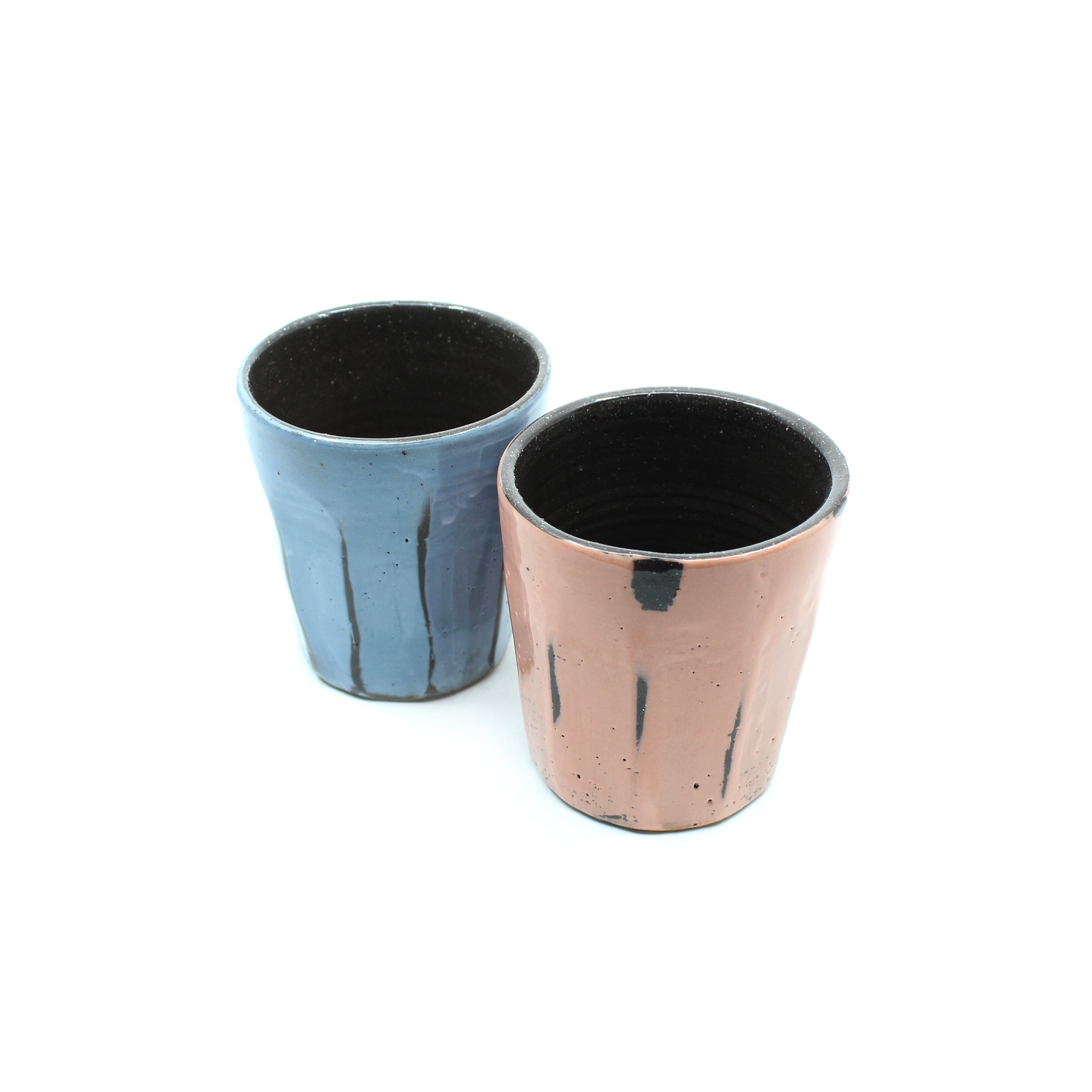 Coloured Slip Latte Cup Ceramics D H Makers