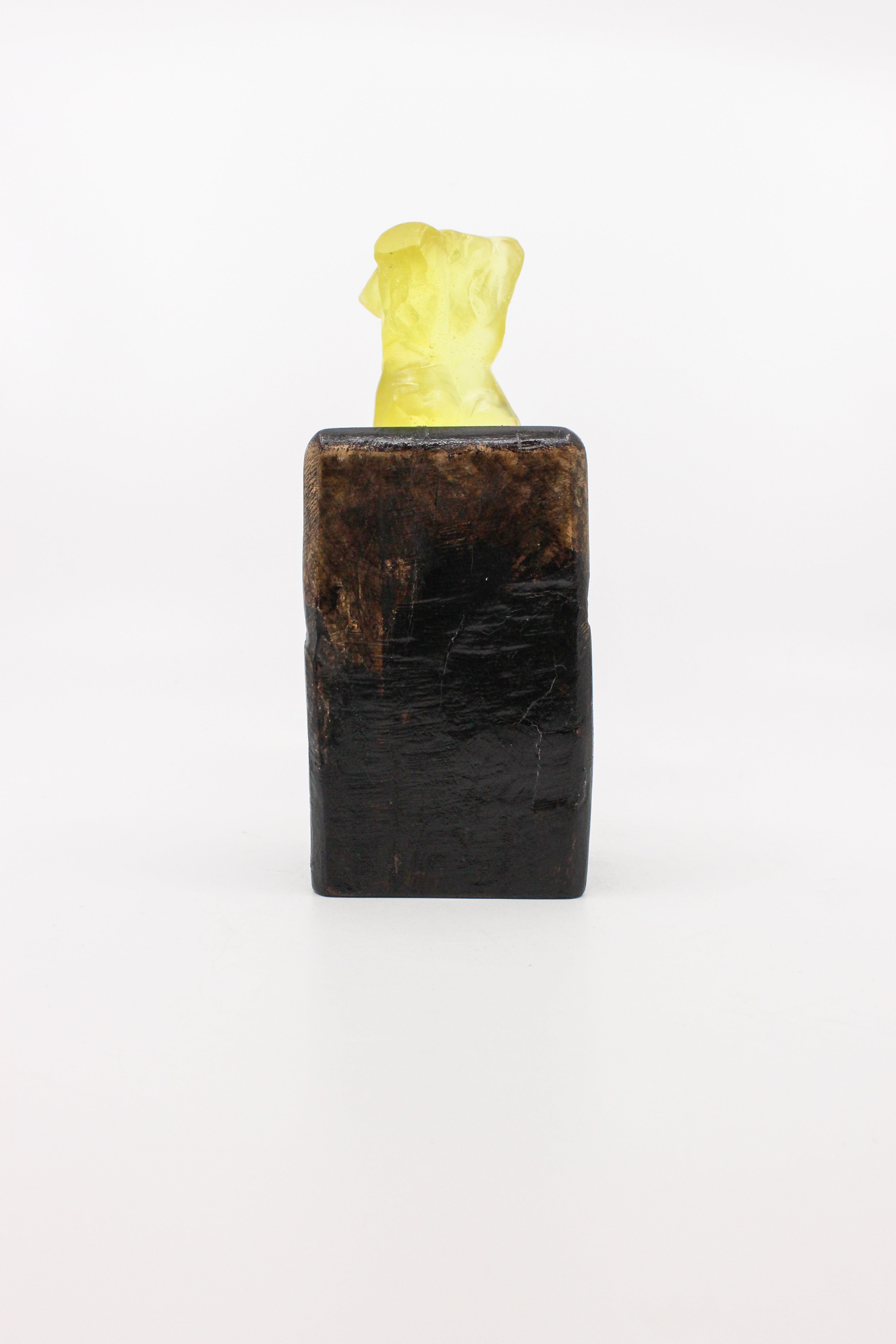 February One Resin and Wood Torso Statuette