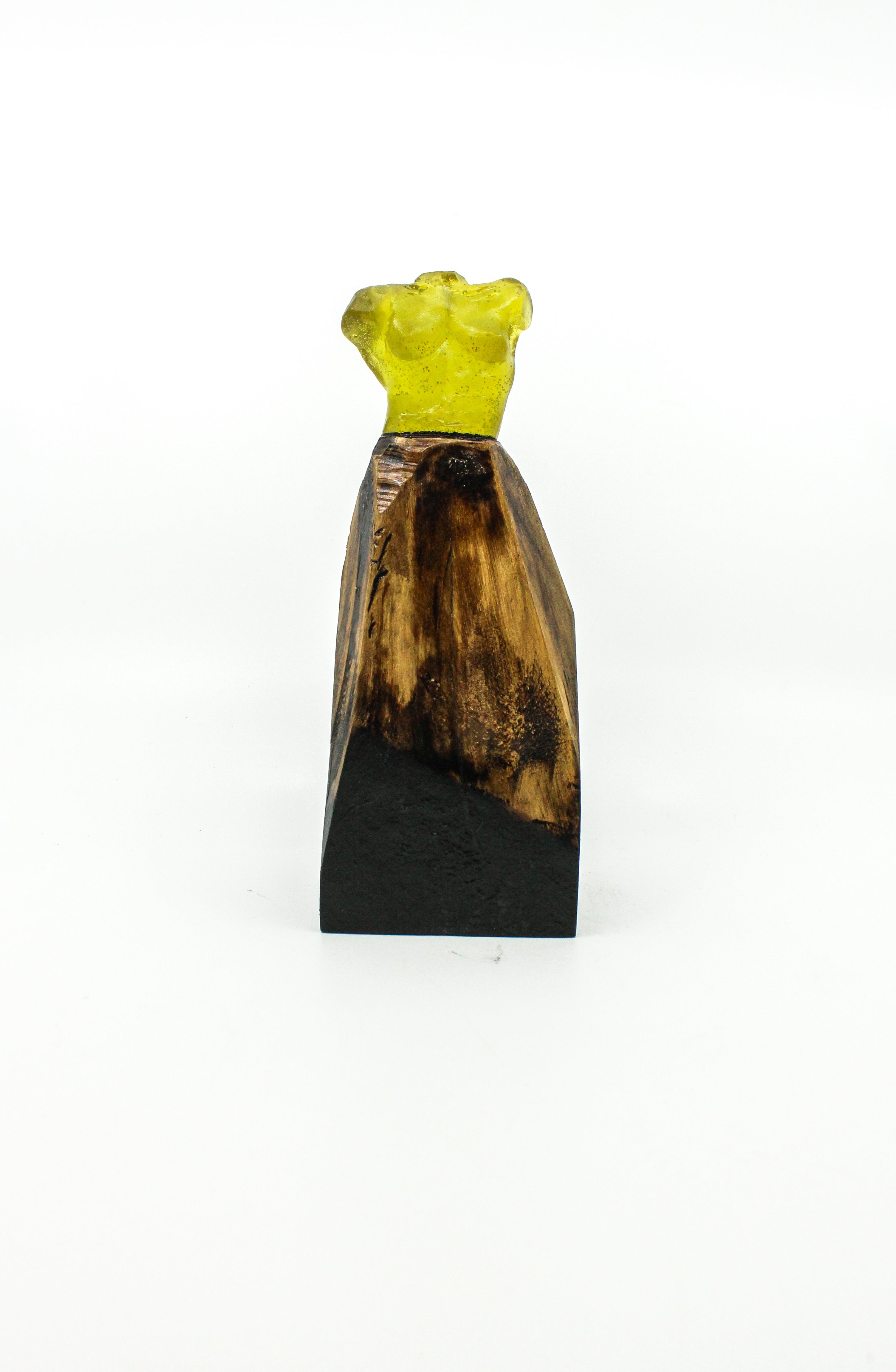 January One Resin and Wood Torso Statuette