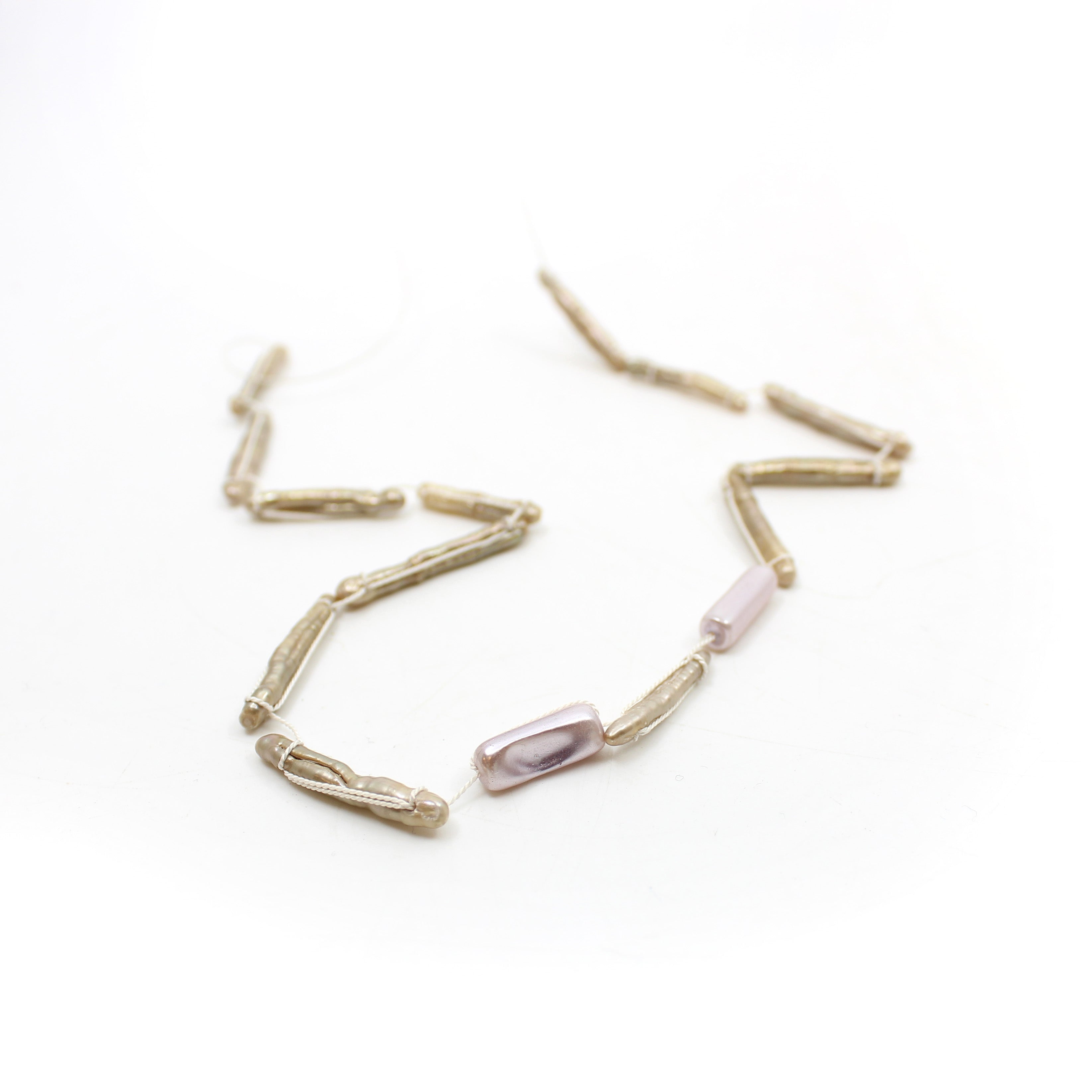 White Silk Necklace Jewellery Mary Odorcic #1