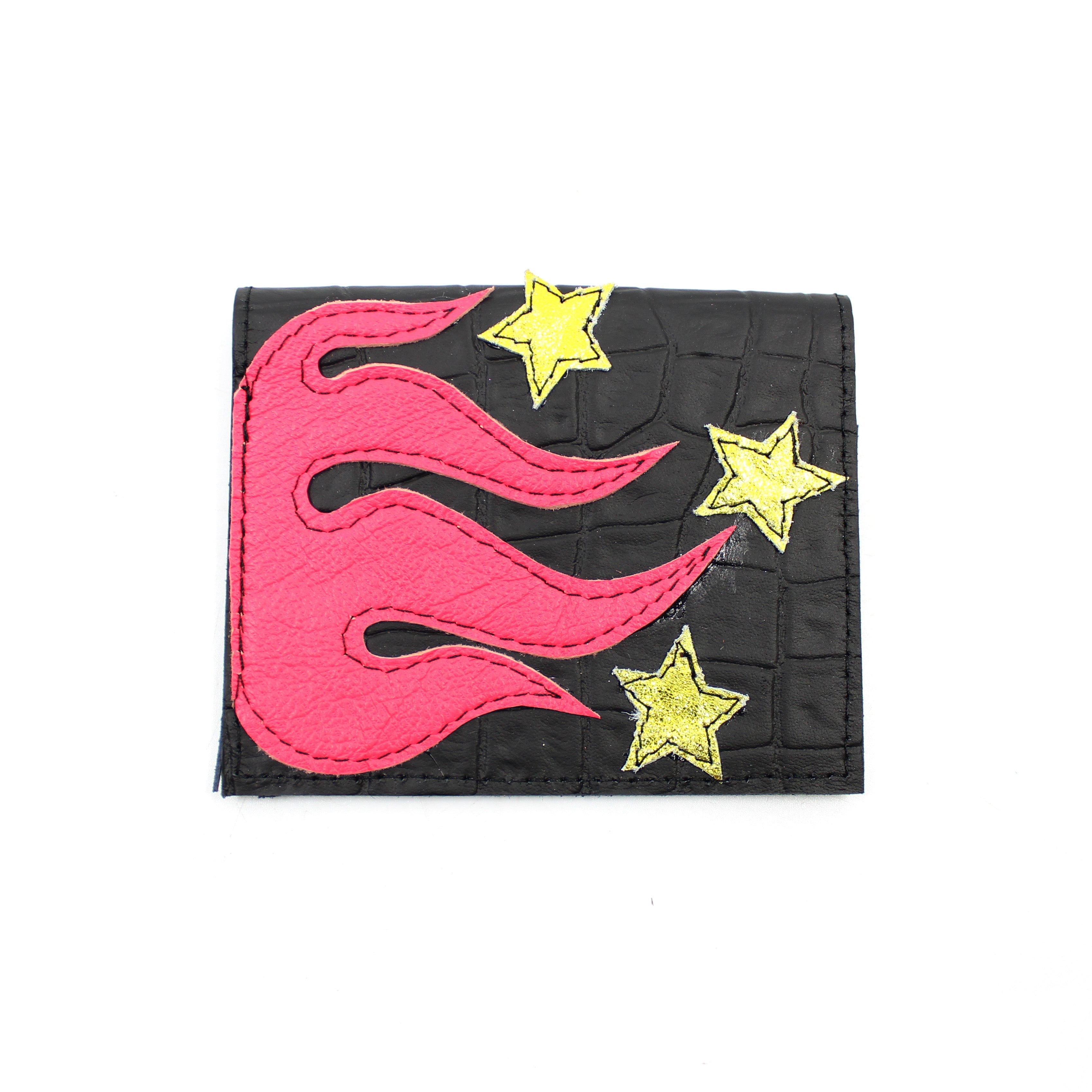 Card Wallet Textiles & Fibre Art Kimi Schieren Flames