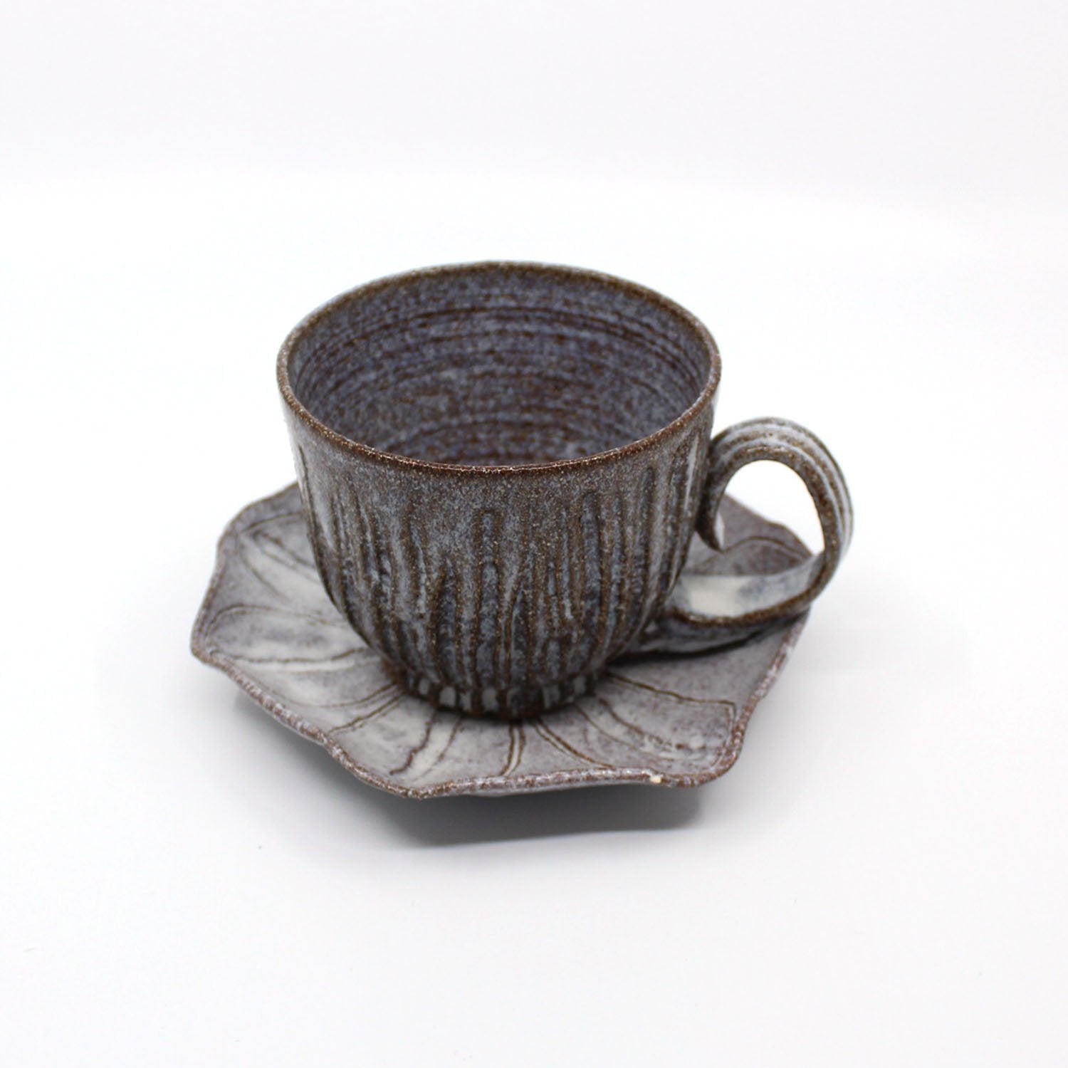 Ceramic Poppy Seed Head and Saucer