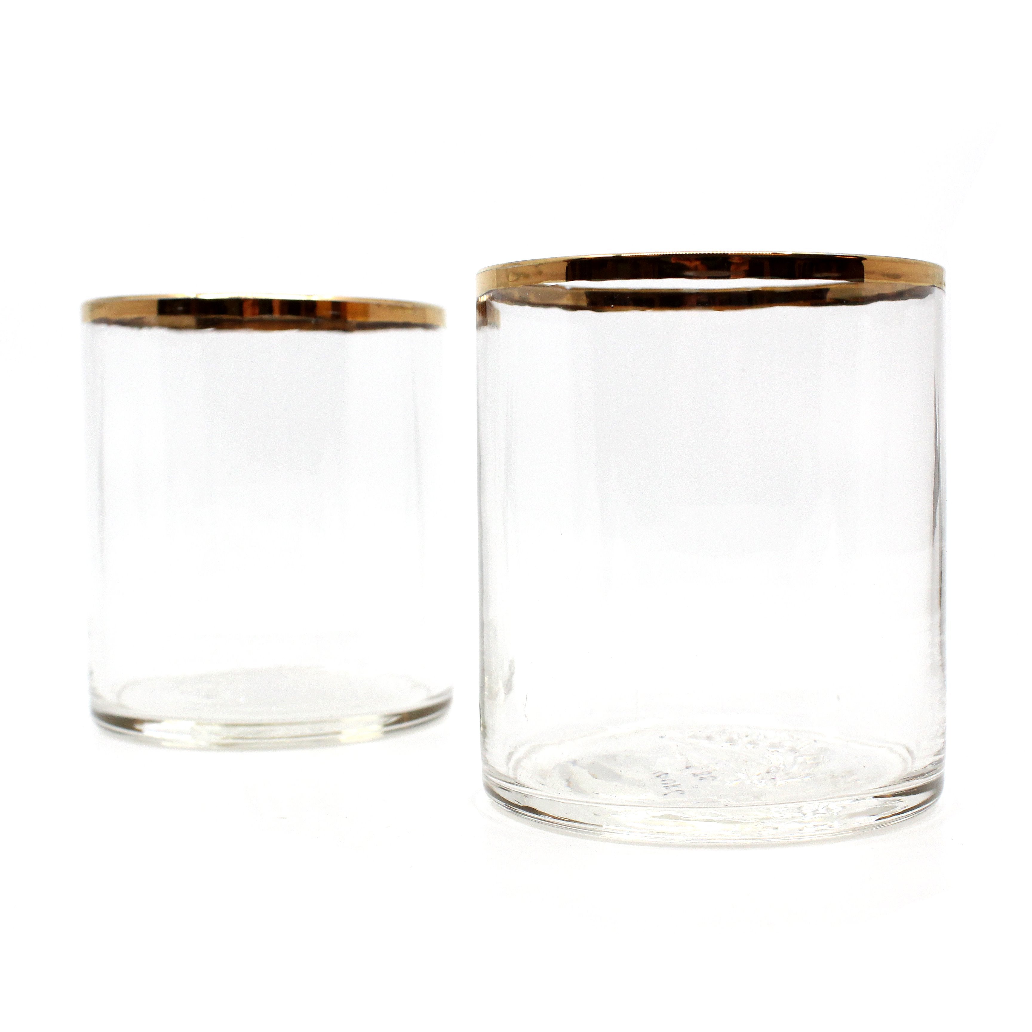 Gold Rimmed Whisky Glass Glass KAH