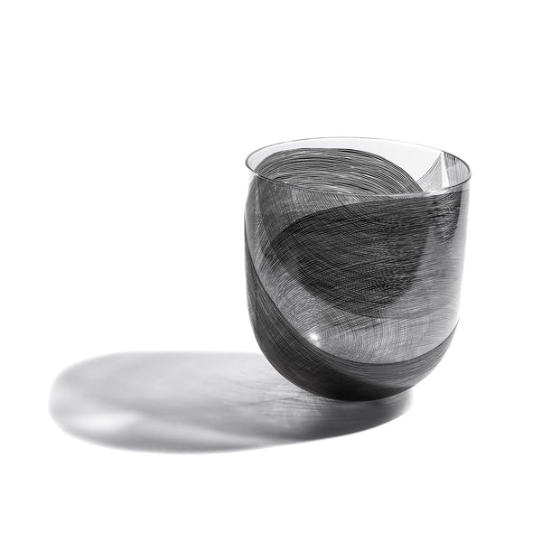 Parallax Series: Large Straight Side Bowl #2 Glass Erin Conron 