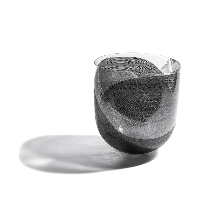 Parallax Series: Large Straight Side Bowl #2 Glass Erin Conron 