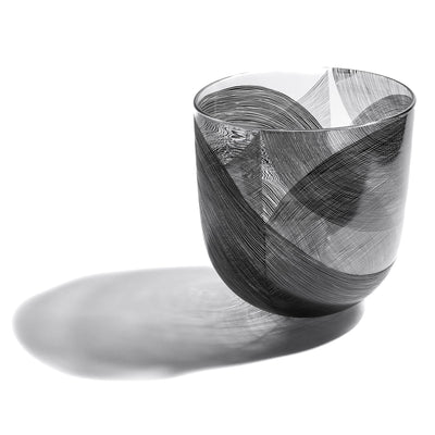 Parallax Series: Large Straight Side Bowl #2 Glass Erin Conron 