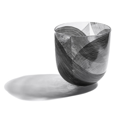 Parallax Series: Large Straight Side Bowl #2 Glass Erin Conron 