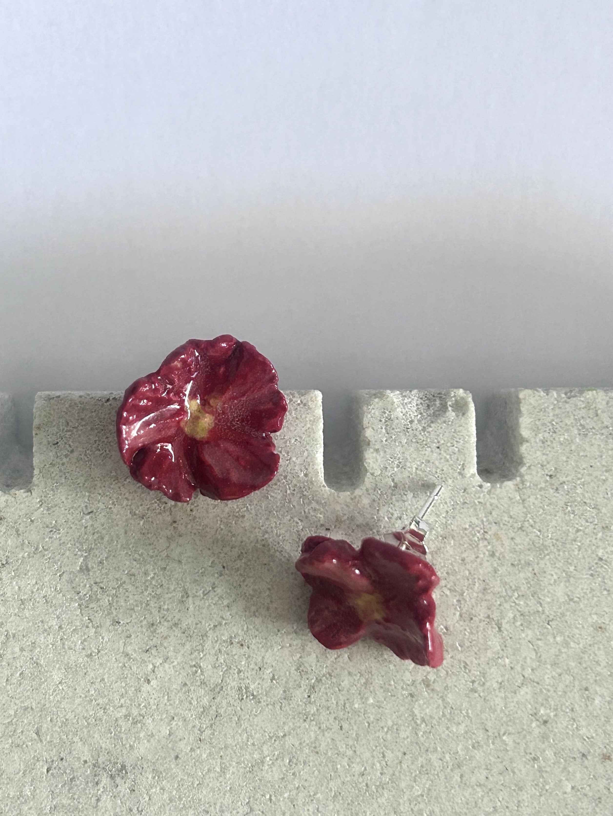 Red Poppy Pendant Sculpture & Art Object Honeybrush 