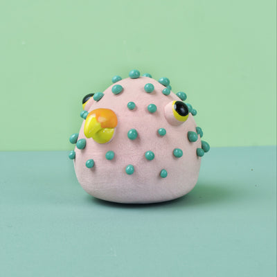 BORB Ceramics Green Bird Ceramics Pink Turquoise Bubble 