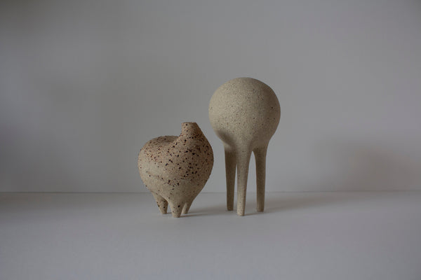Family Portrait (set of 2 sculptures) Ceramics (Exhibition) Raquel Diniz 
