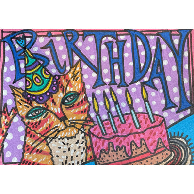 Hand-painted cards Caitlin Sheedy #7 